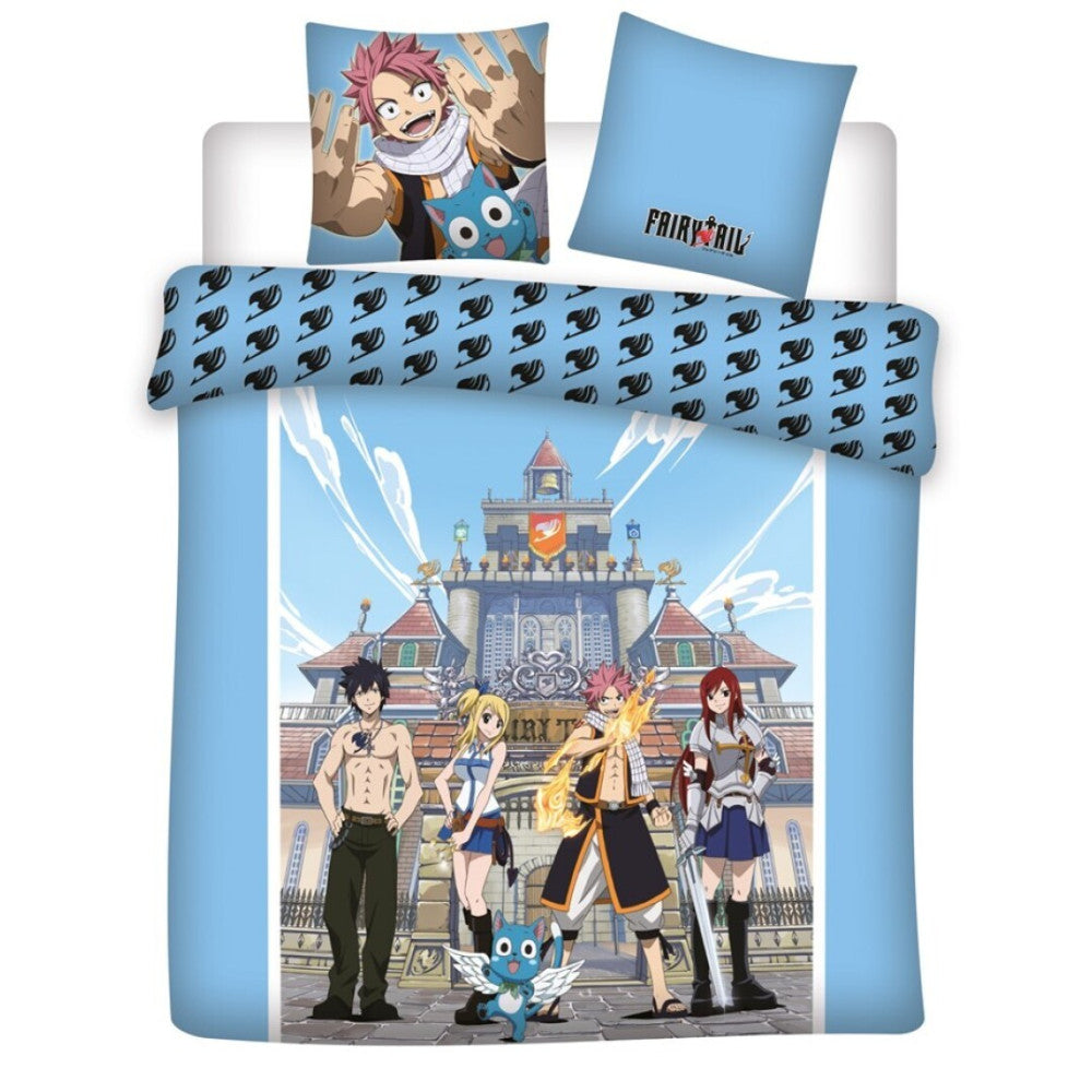 Fairy Tail dvojna, dvojna prevleka za odejo 240cm—220cm, 63x63 cm mikrovlaken