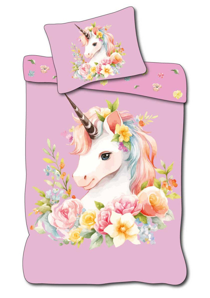 Otroška posteljnina Unicorn Wreath