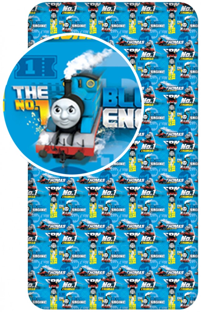 Thomas and Friends modra rjuha z motorjem 90x200 cm