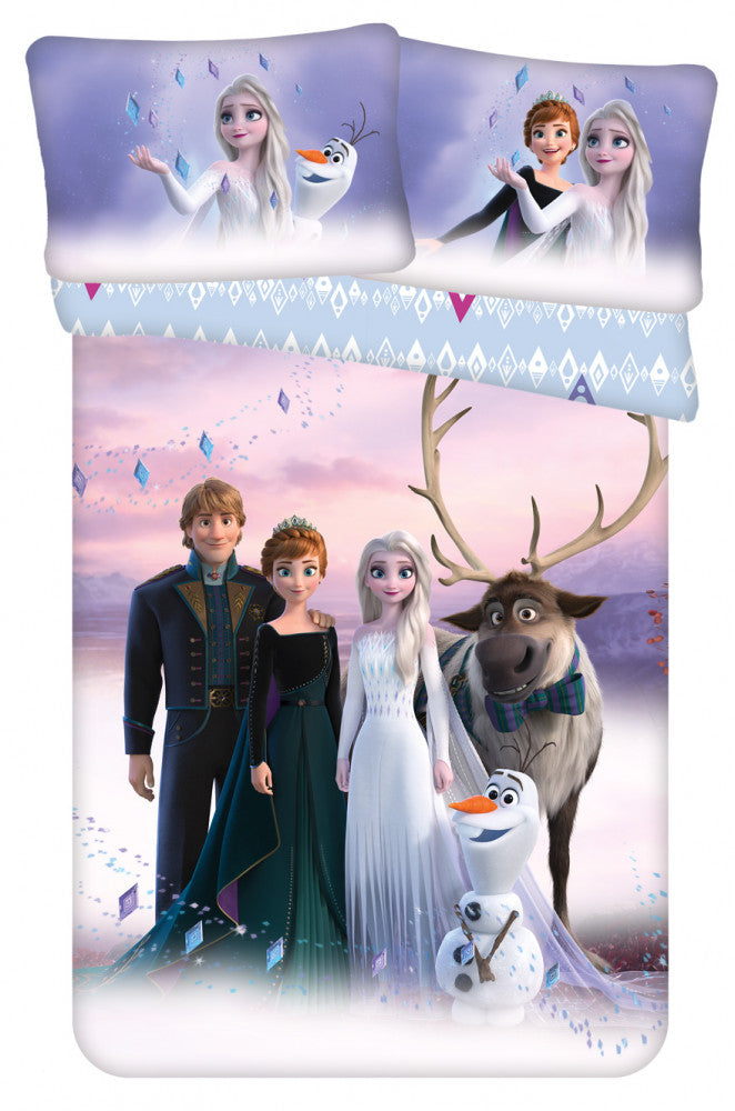 Disney Frozen Winter Wonderland otroška prevleka za odejo 100cm—135 cm, 40cm—60 cm