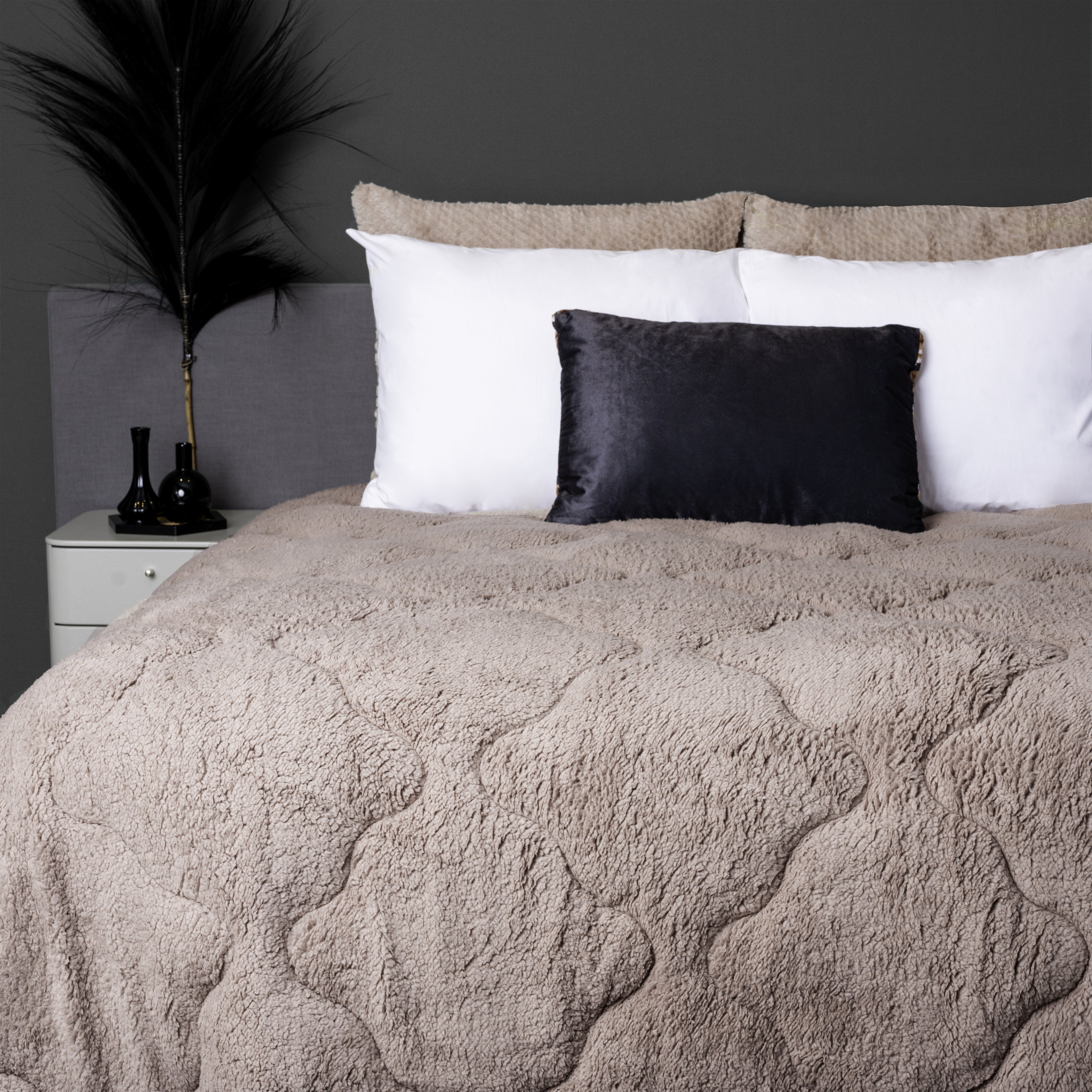 Lazy All-in one Odeja Teddy Taupe