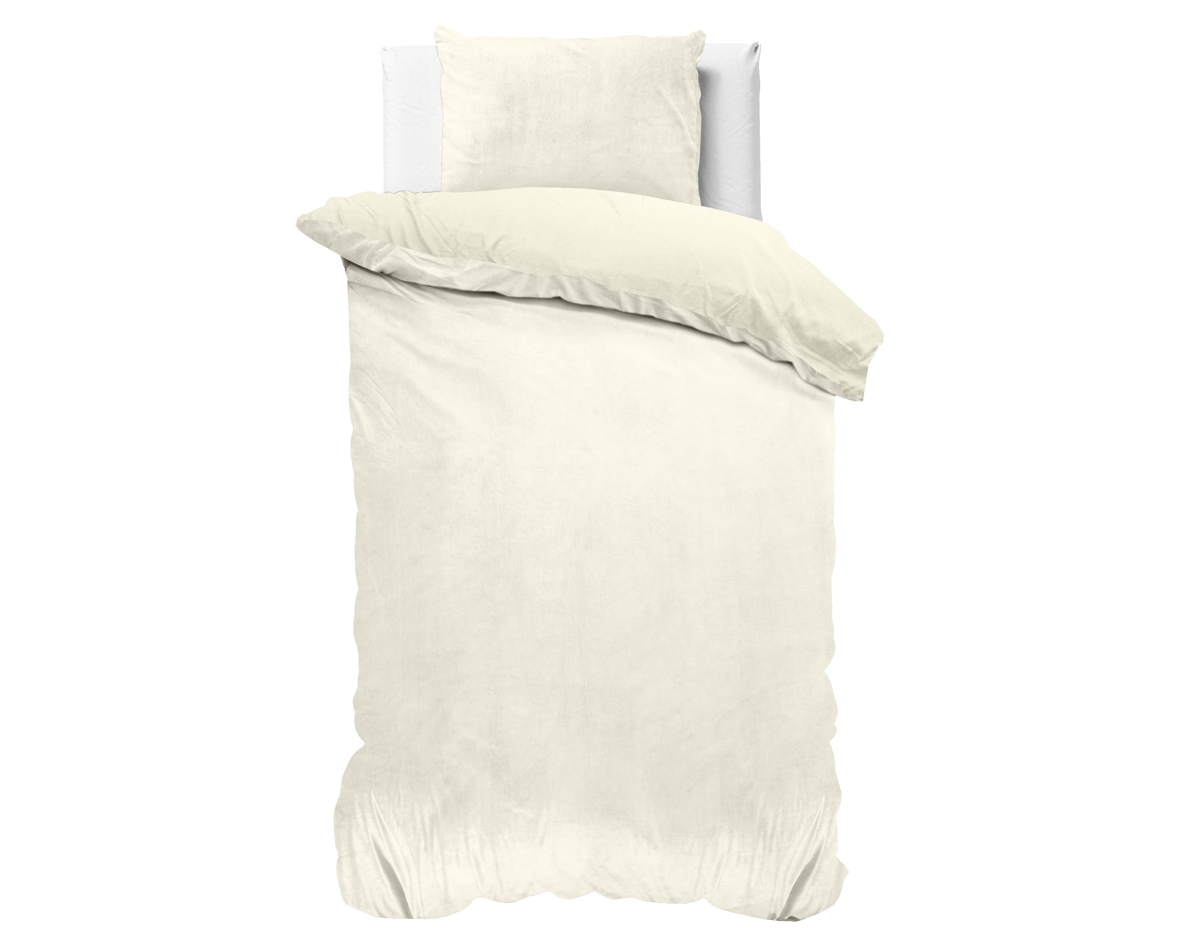 Velvet Uni posteljnina Creme