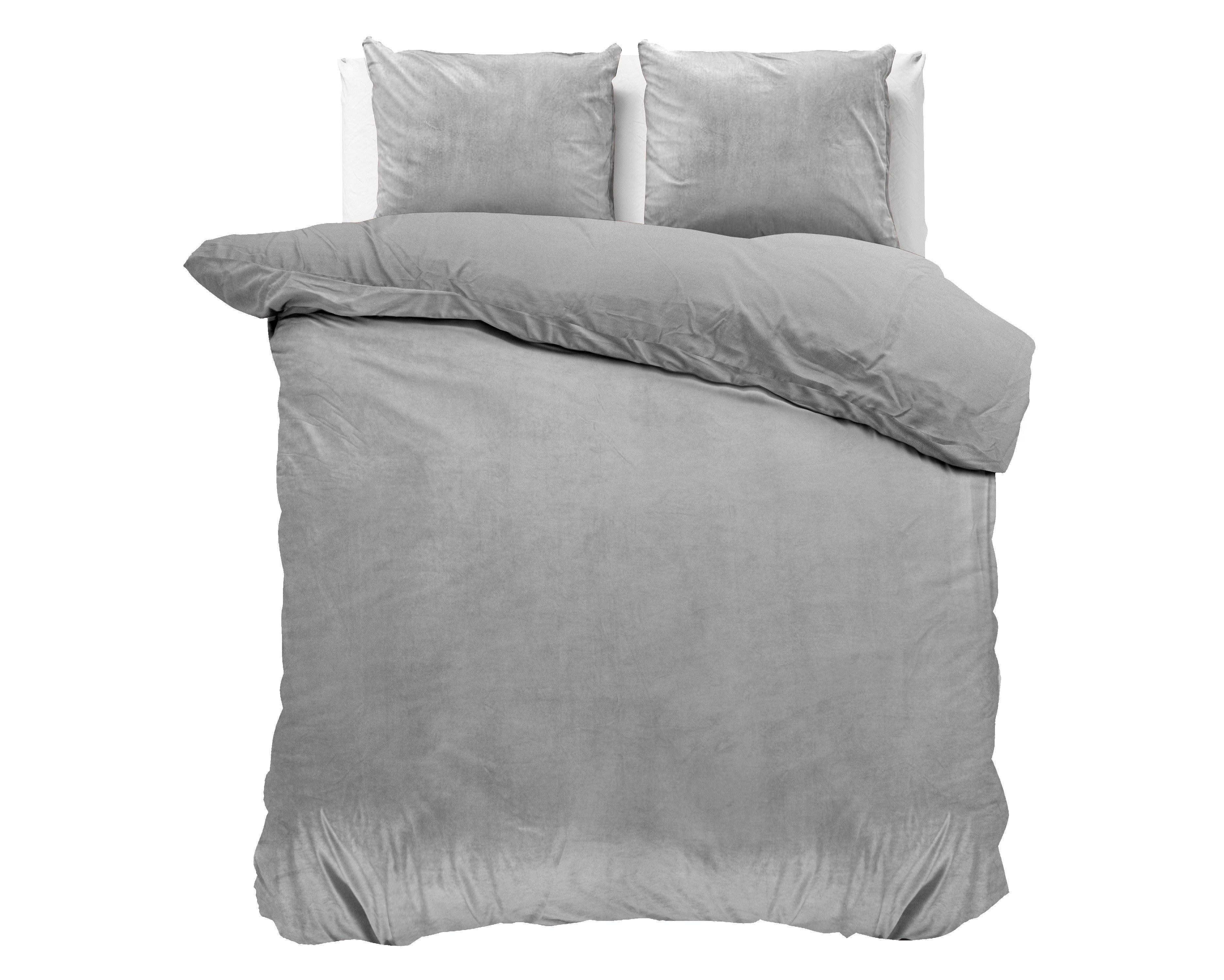 Velvet Uni posteljnina Grey