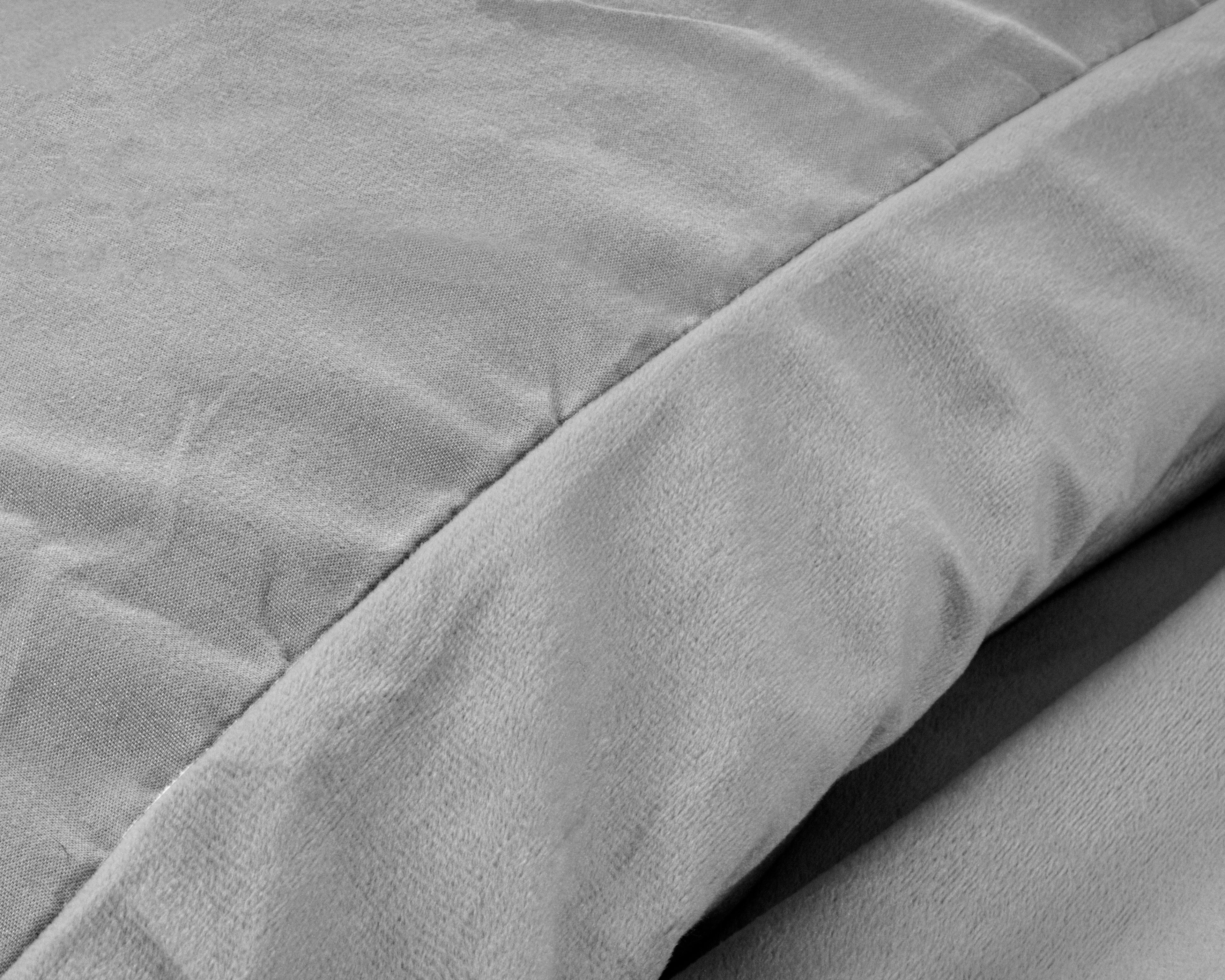 Velvet Uni posteljnina Grey