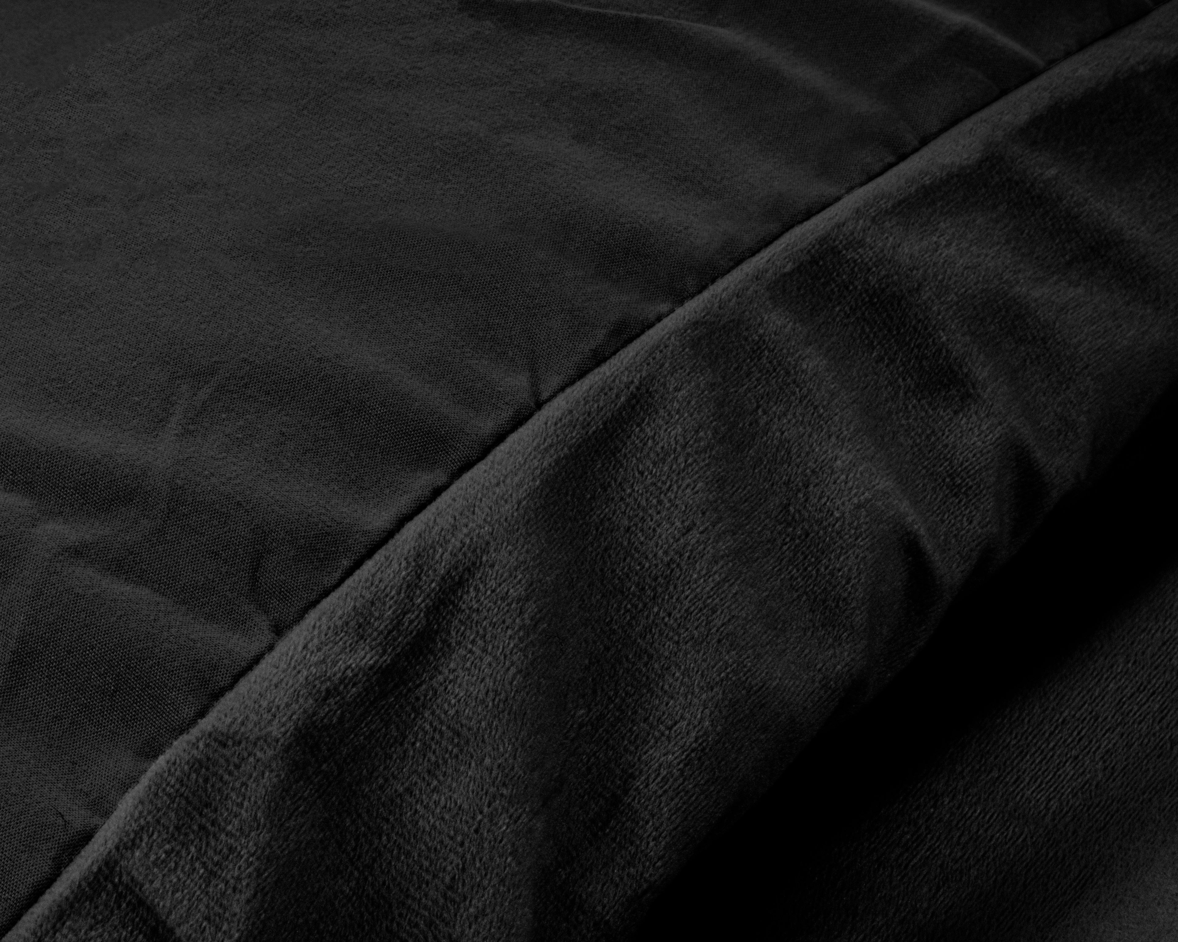 Velvet Uni posteljnina Black