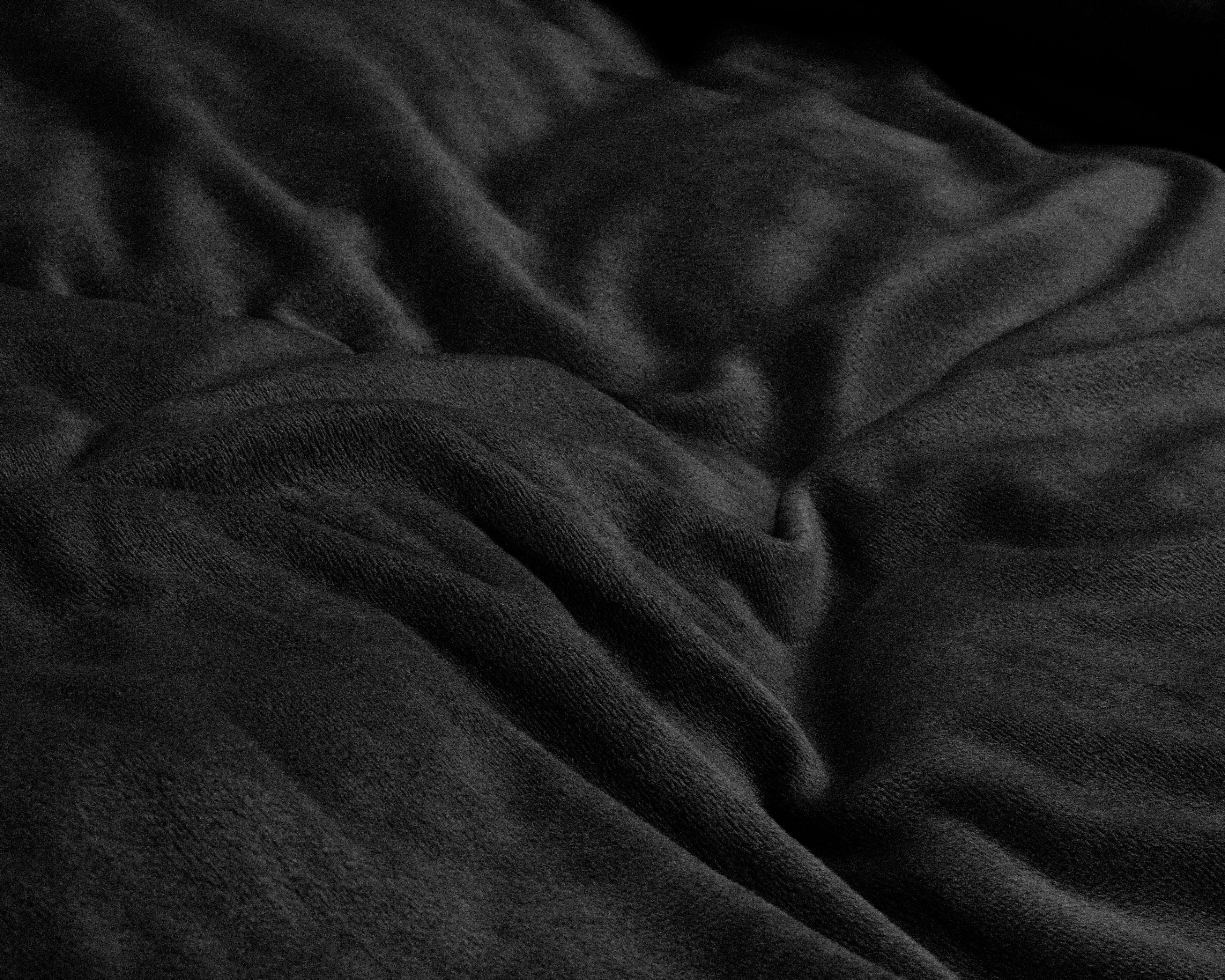 Velvet Uni posteljnina Black