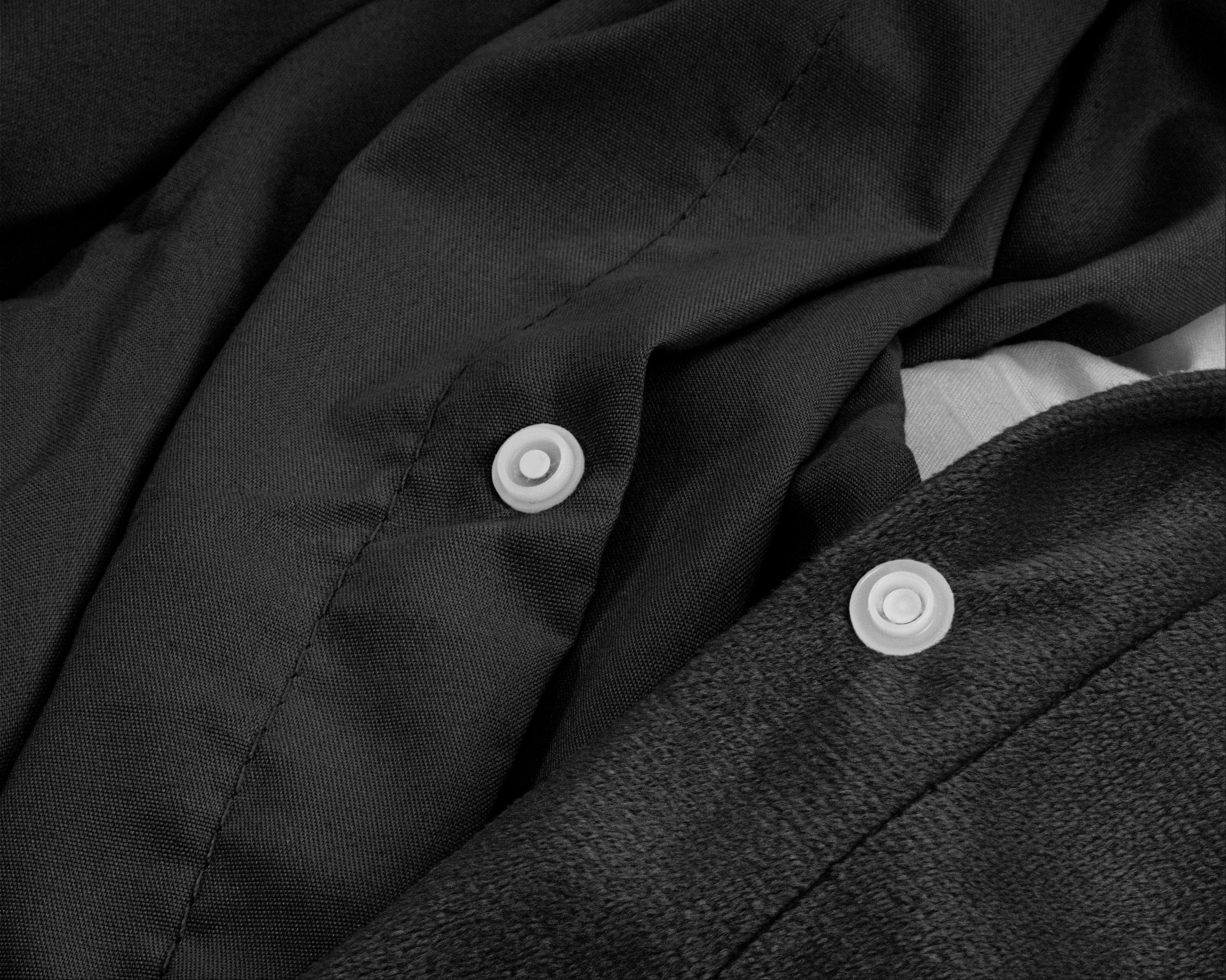 Velvet Uni posteljnina Black