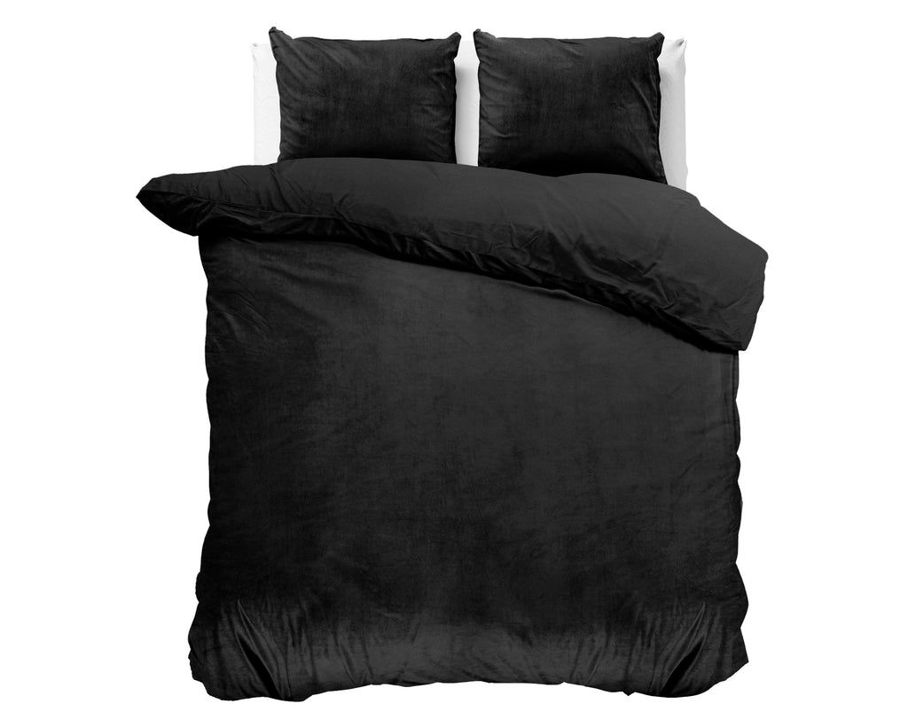 Velvet Uni posteljnina Black