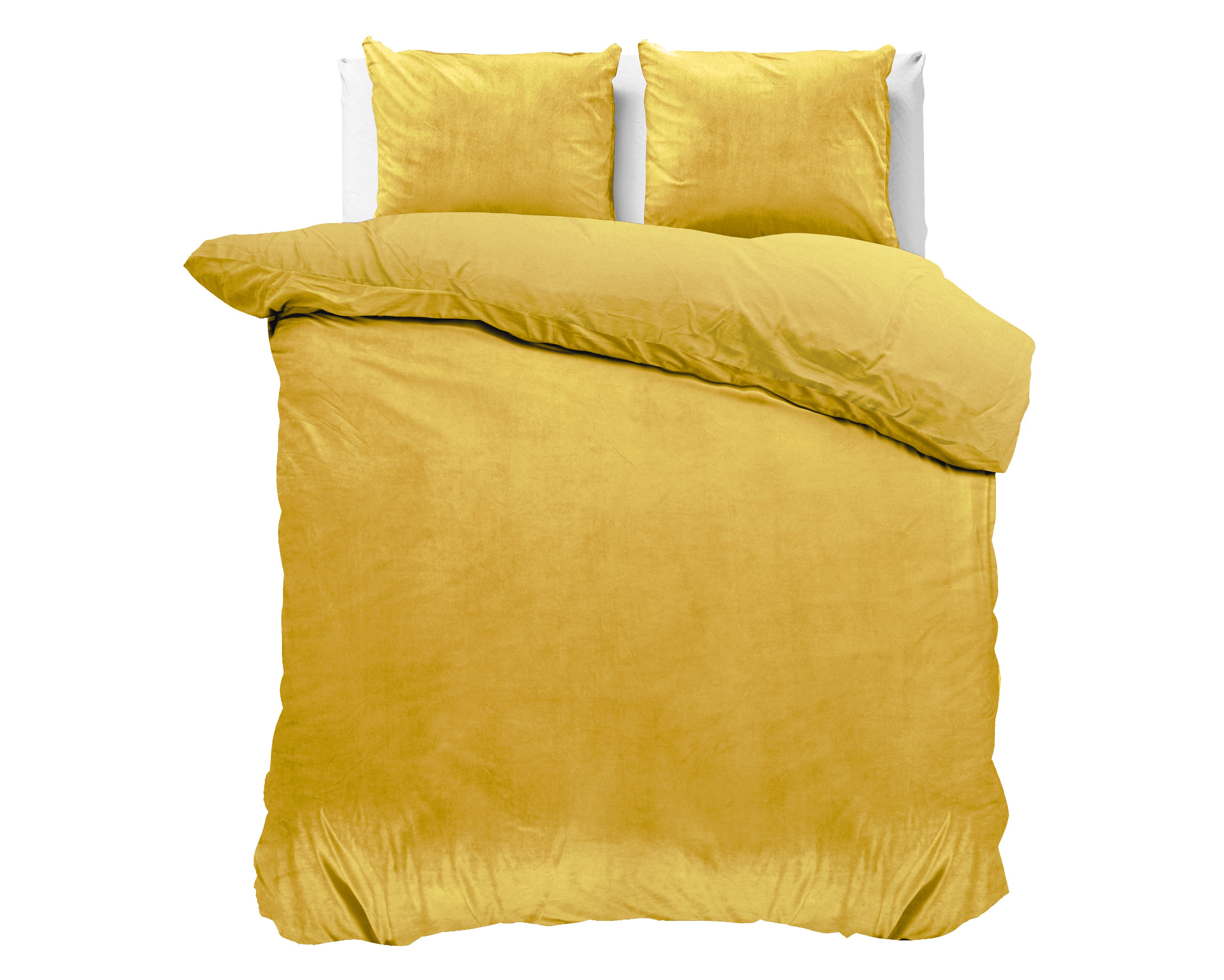 Velvet Uni posteljnina Gold
