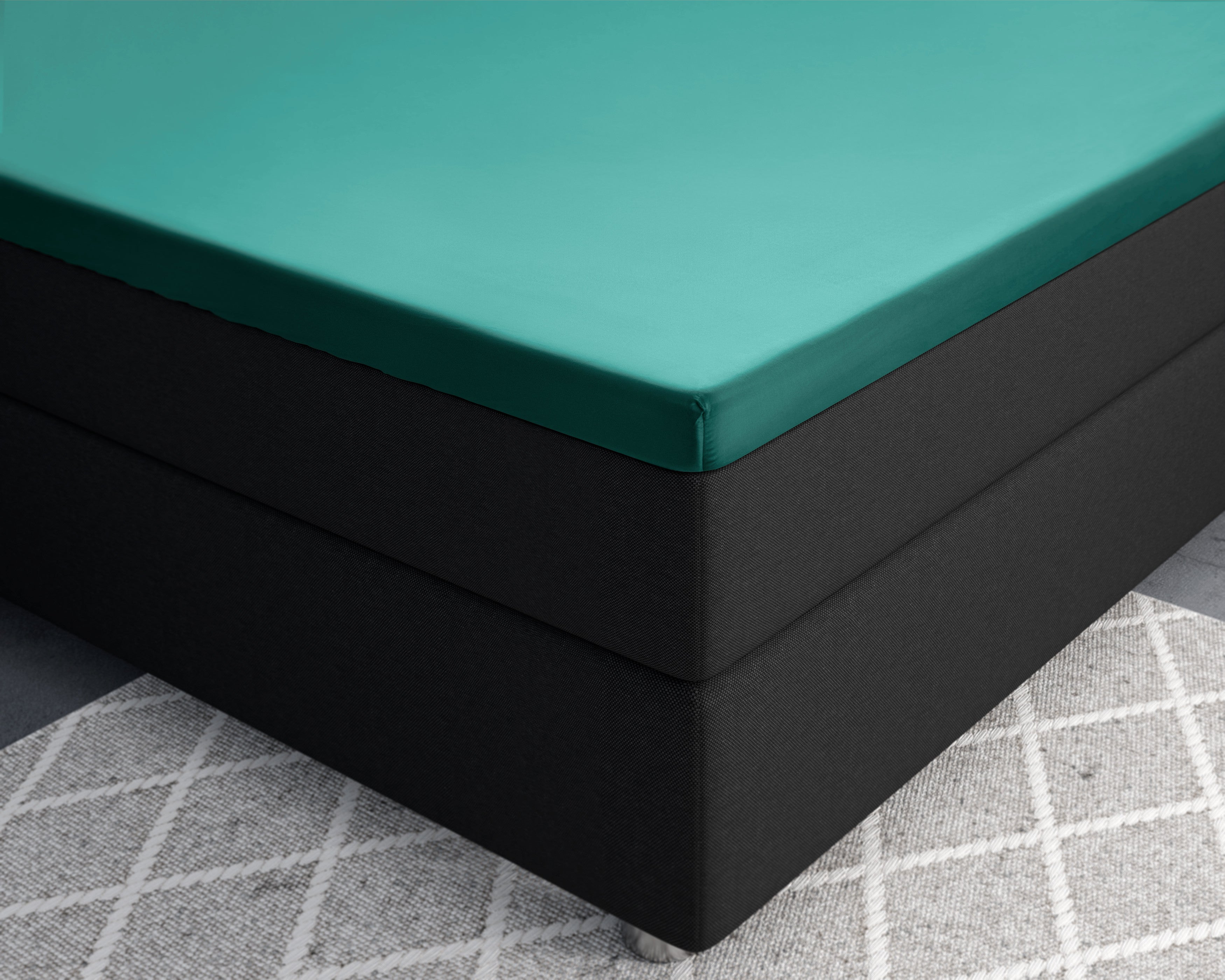 Topper Rjuha iz satena za nadvložek Dark Green