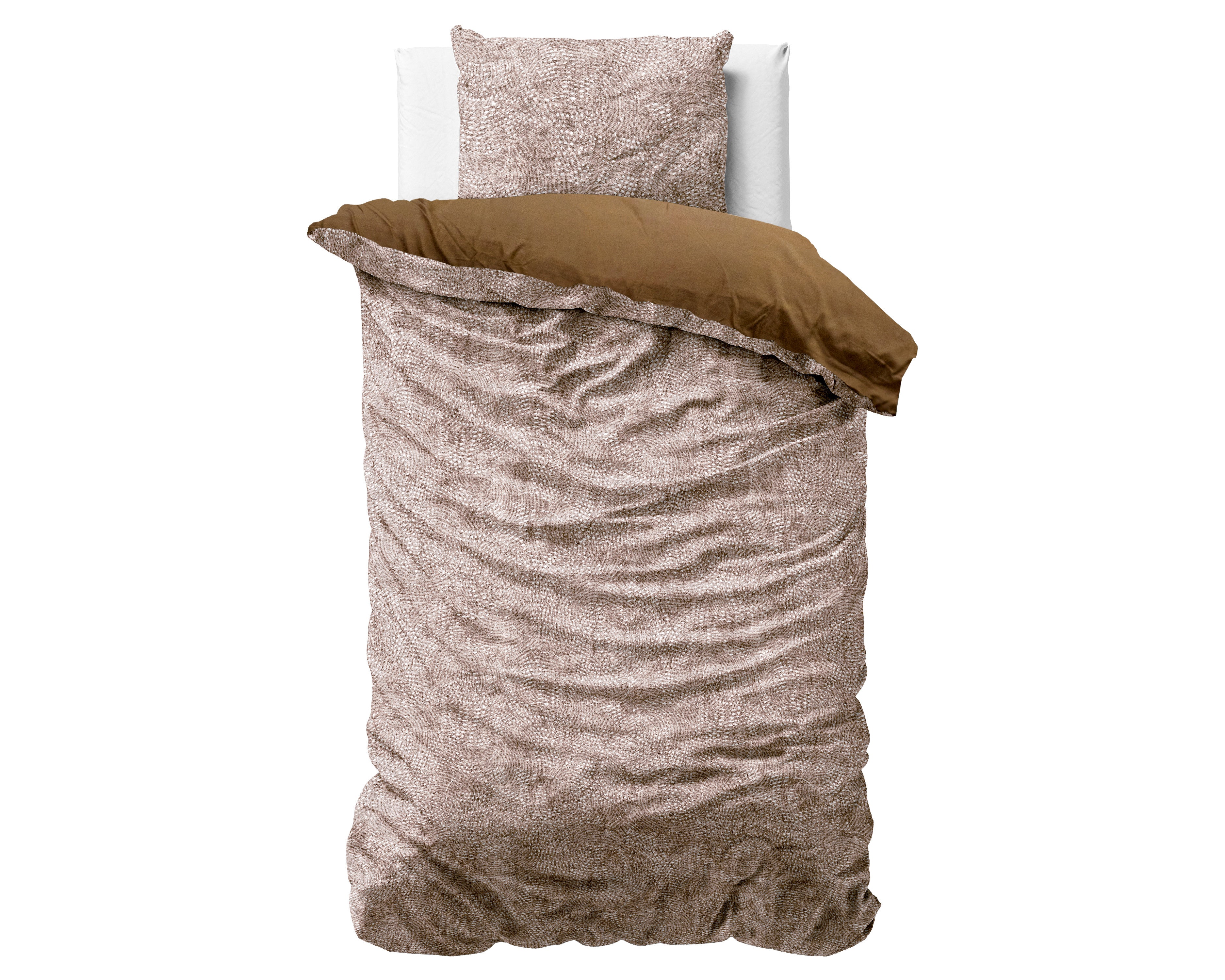 Signature Velvet Bombaž posteljnina Aria Brown