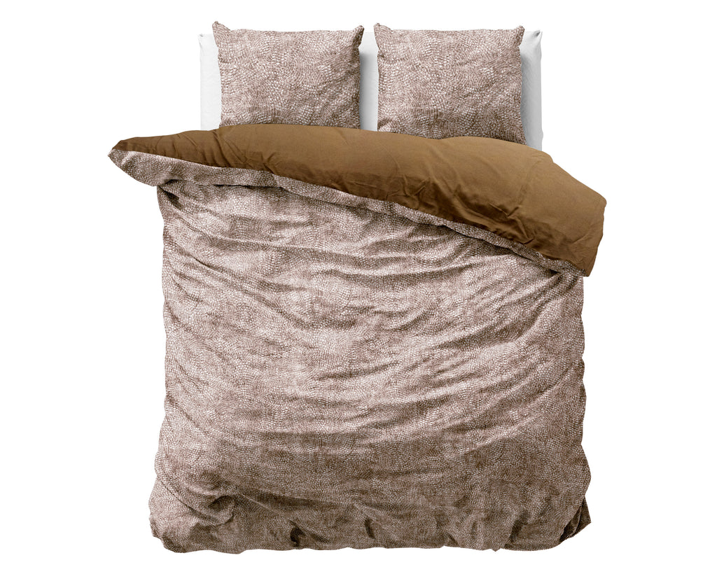 Signature Velvet Bombaž posteljnina Aria Brown