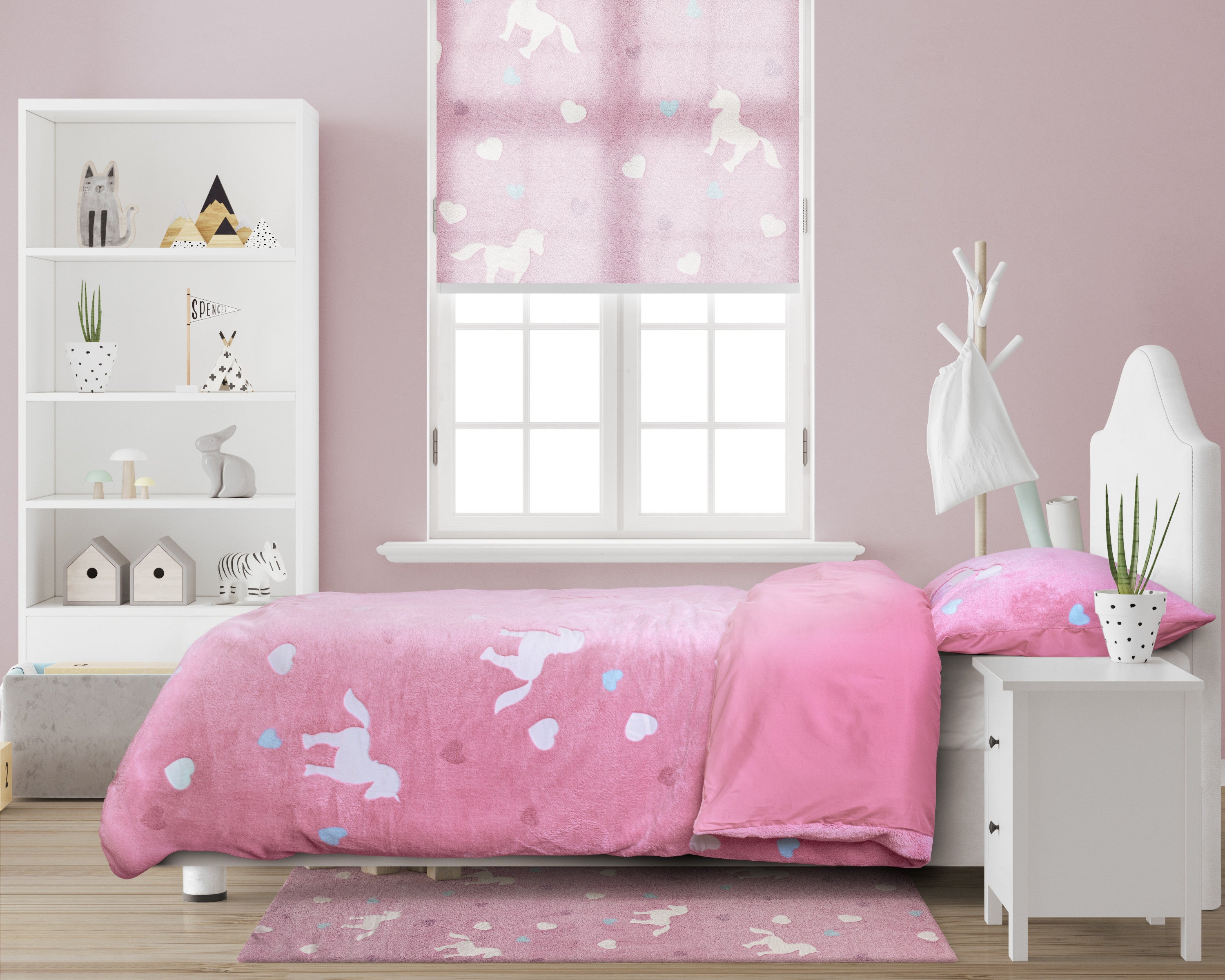 Glow in the dark Unicorn Pink