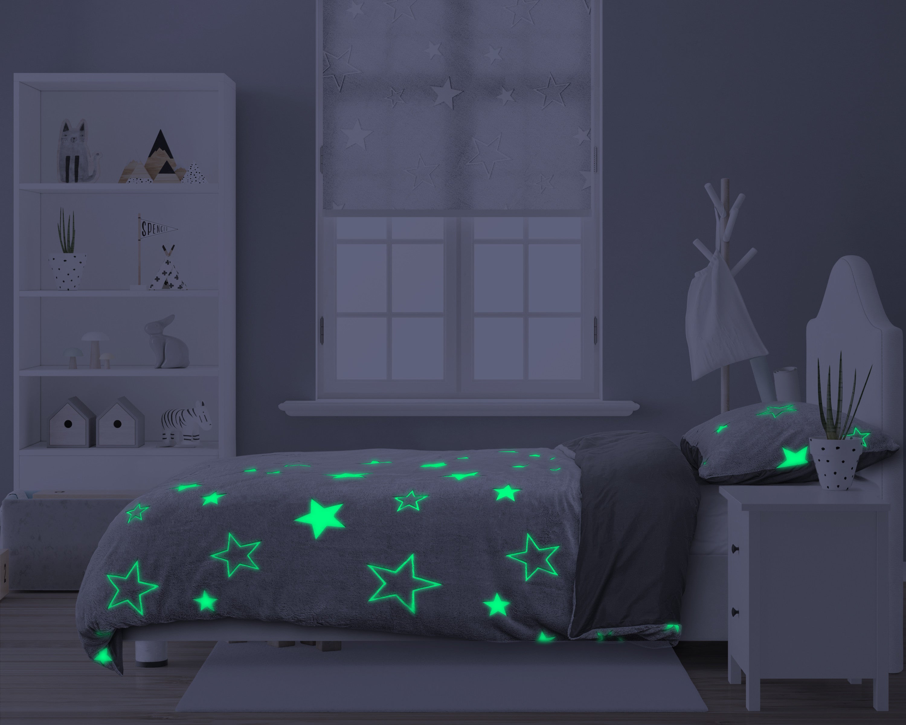 Glow in the dark Stars Grey