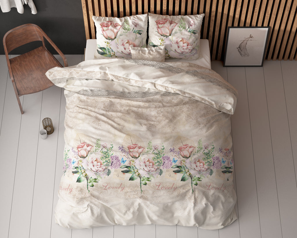 Lovely Flower Beige