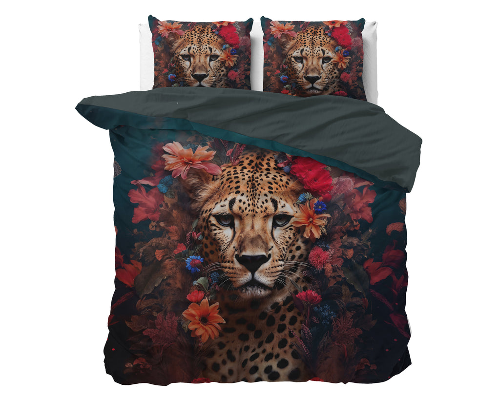 Saten posteljnina Leopardo Multi
