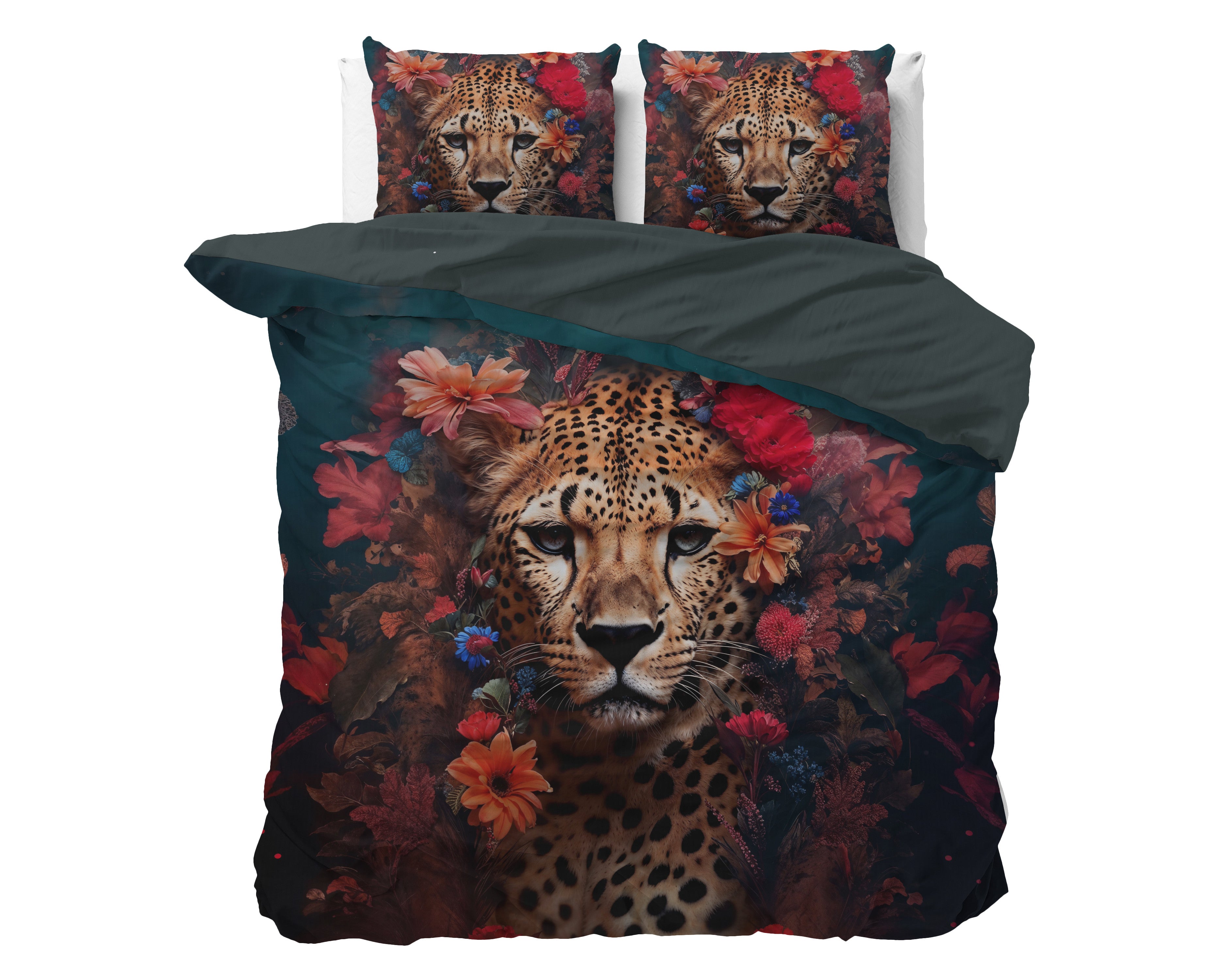 Saten posteljnina Leopardo Multi