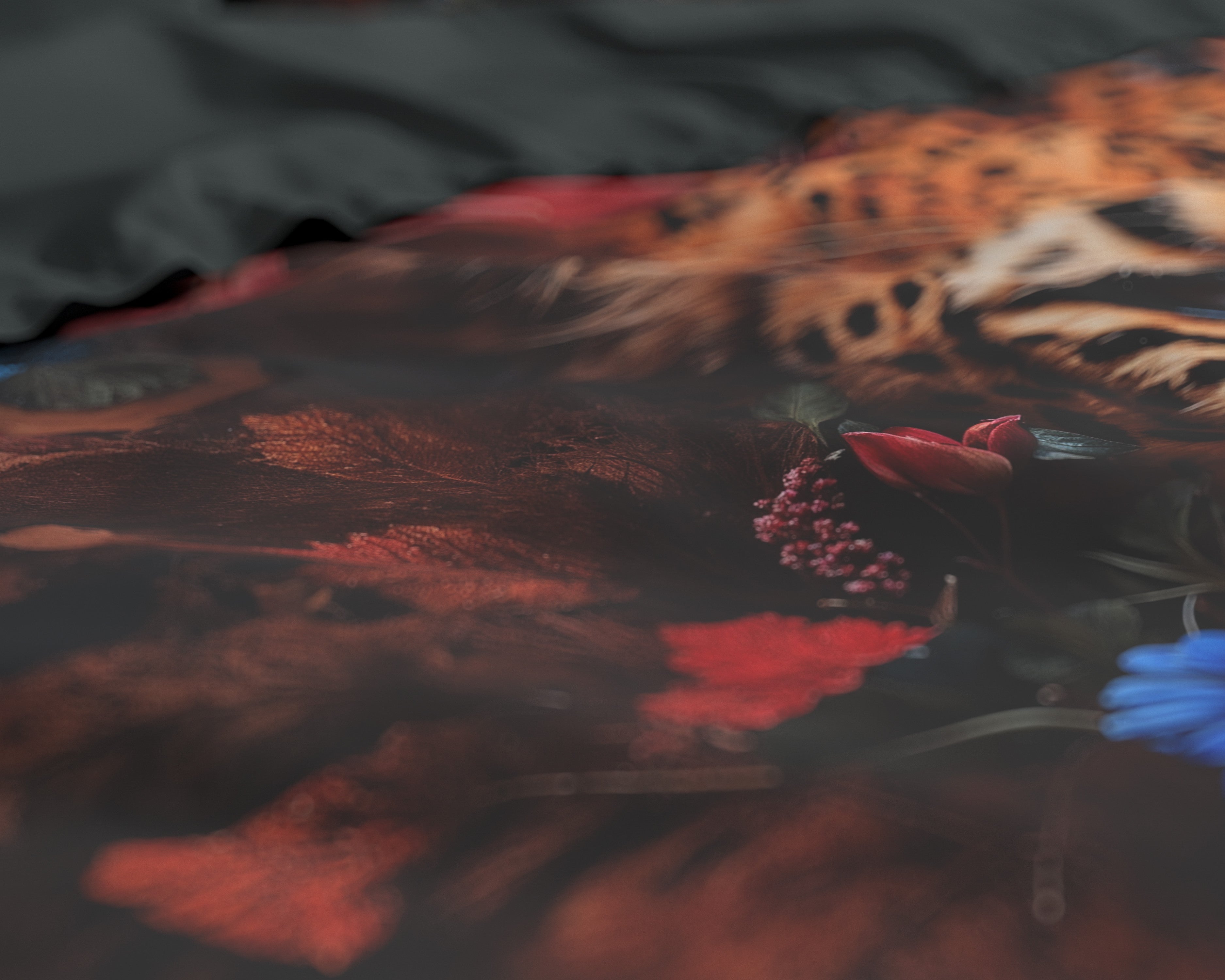 Saten posteljnina Leopardo Multi