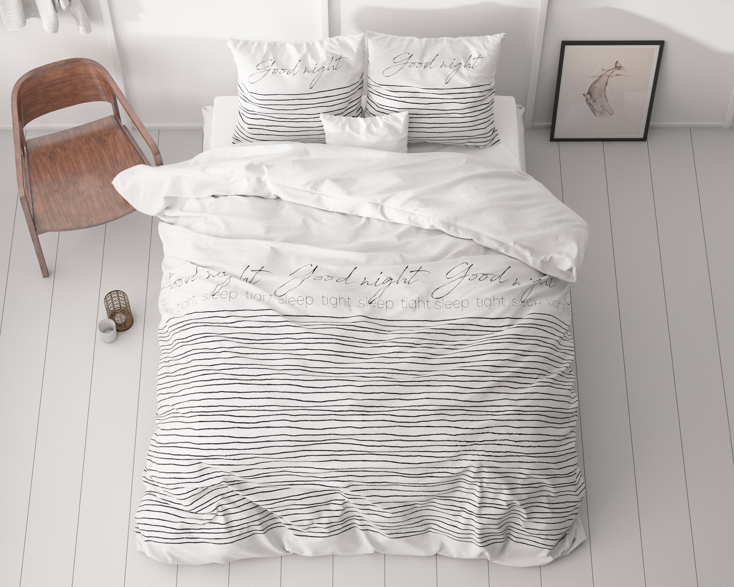 Posteljnina Sleeptight 2 Bela