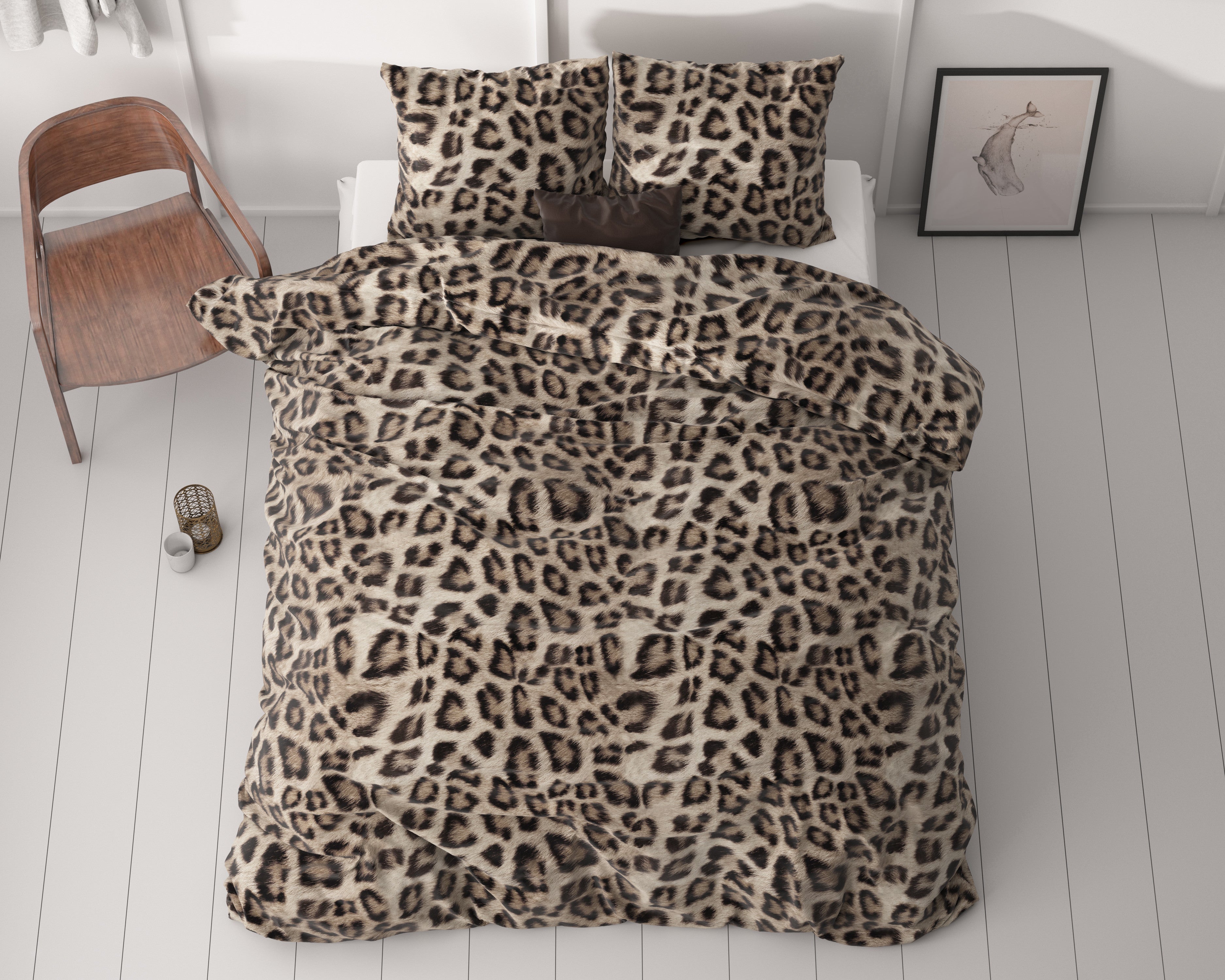 Posteljnina Deep Panther Rjava