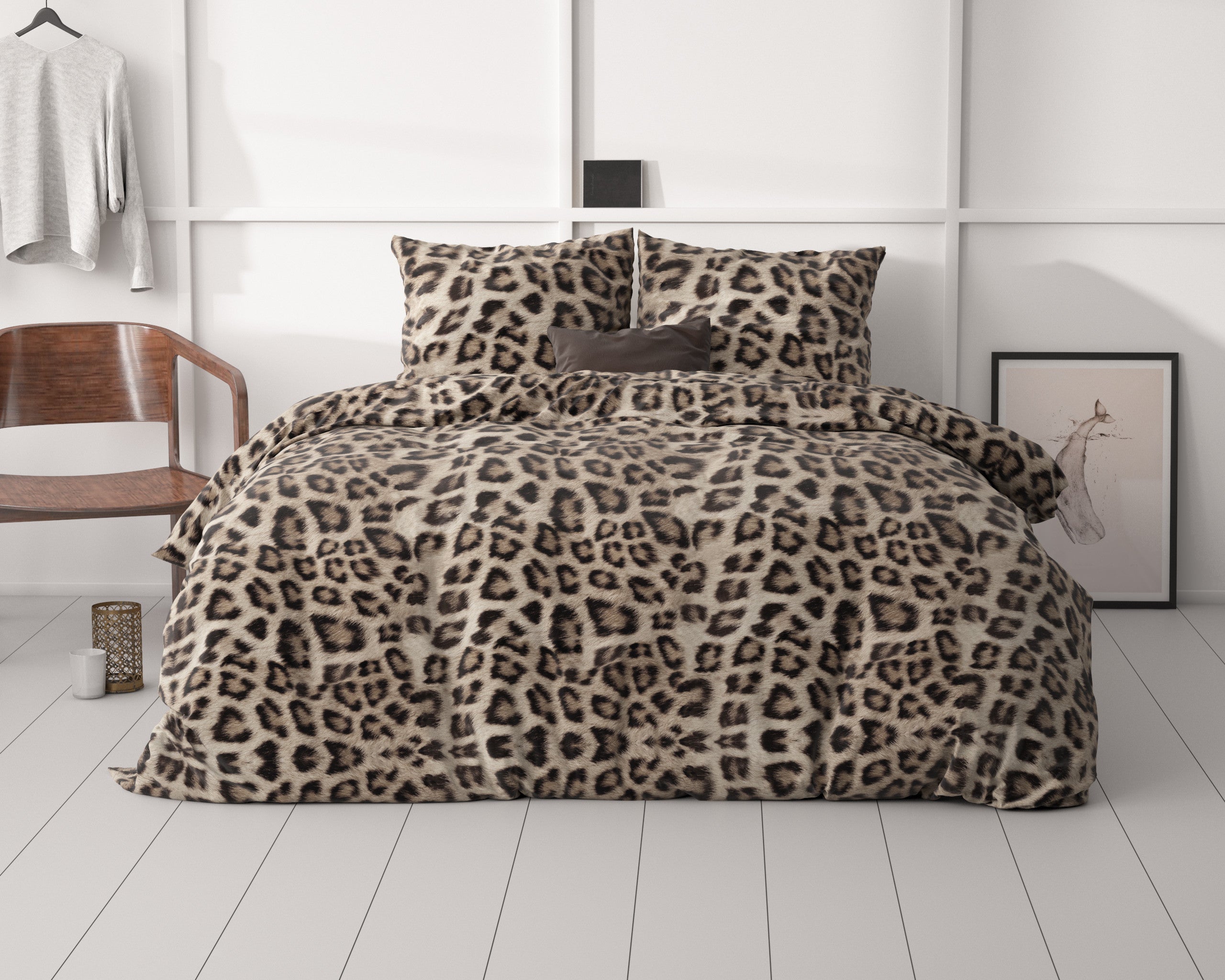 Posteljnina Deep Panther Rjava