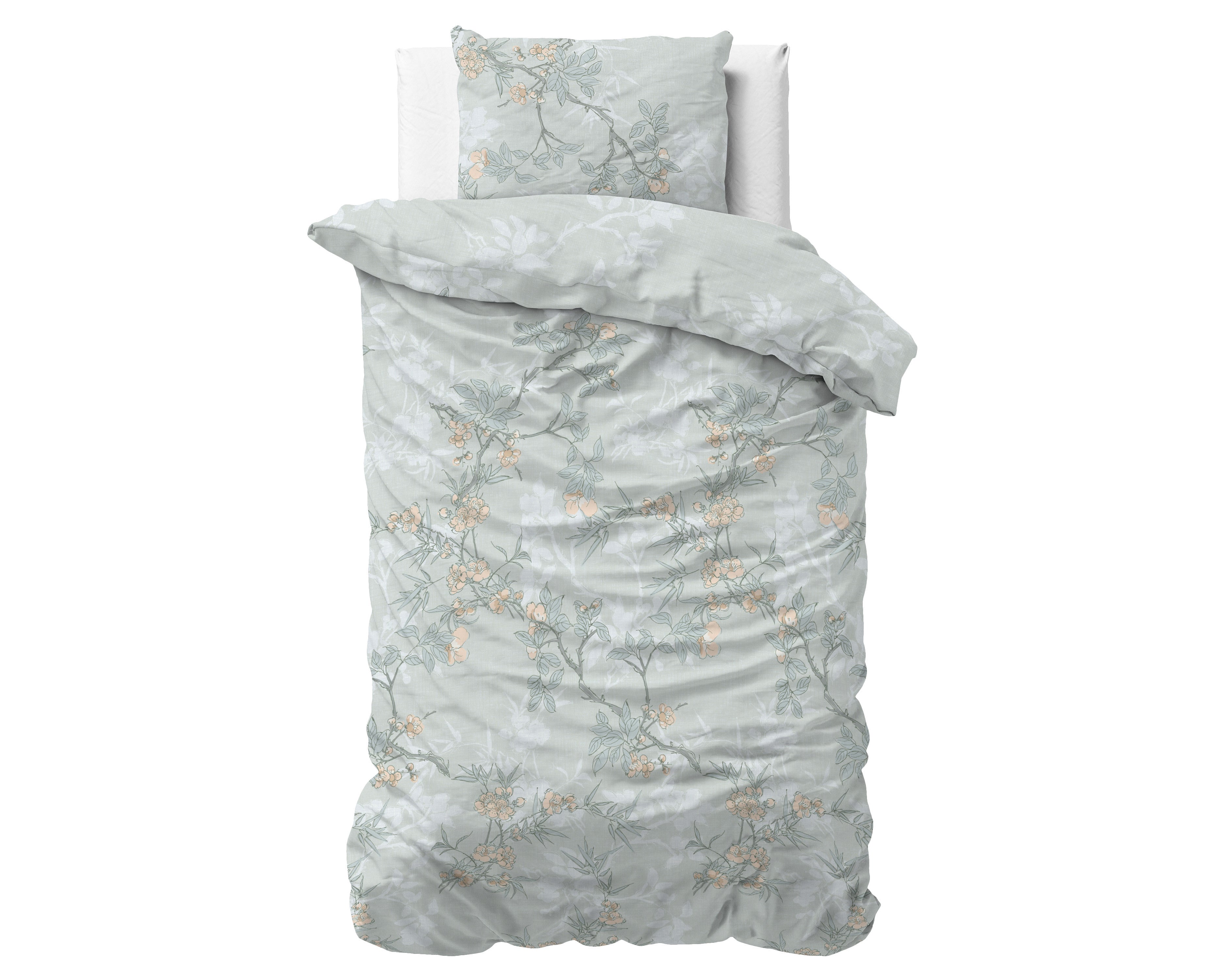 Posteljnina Blossom Modra