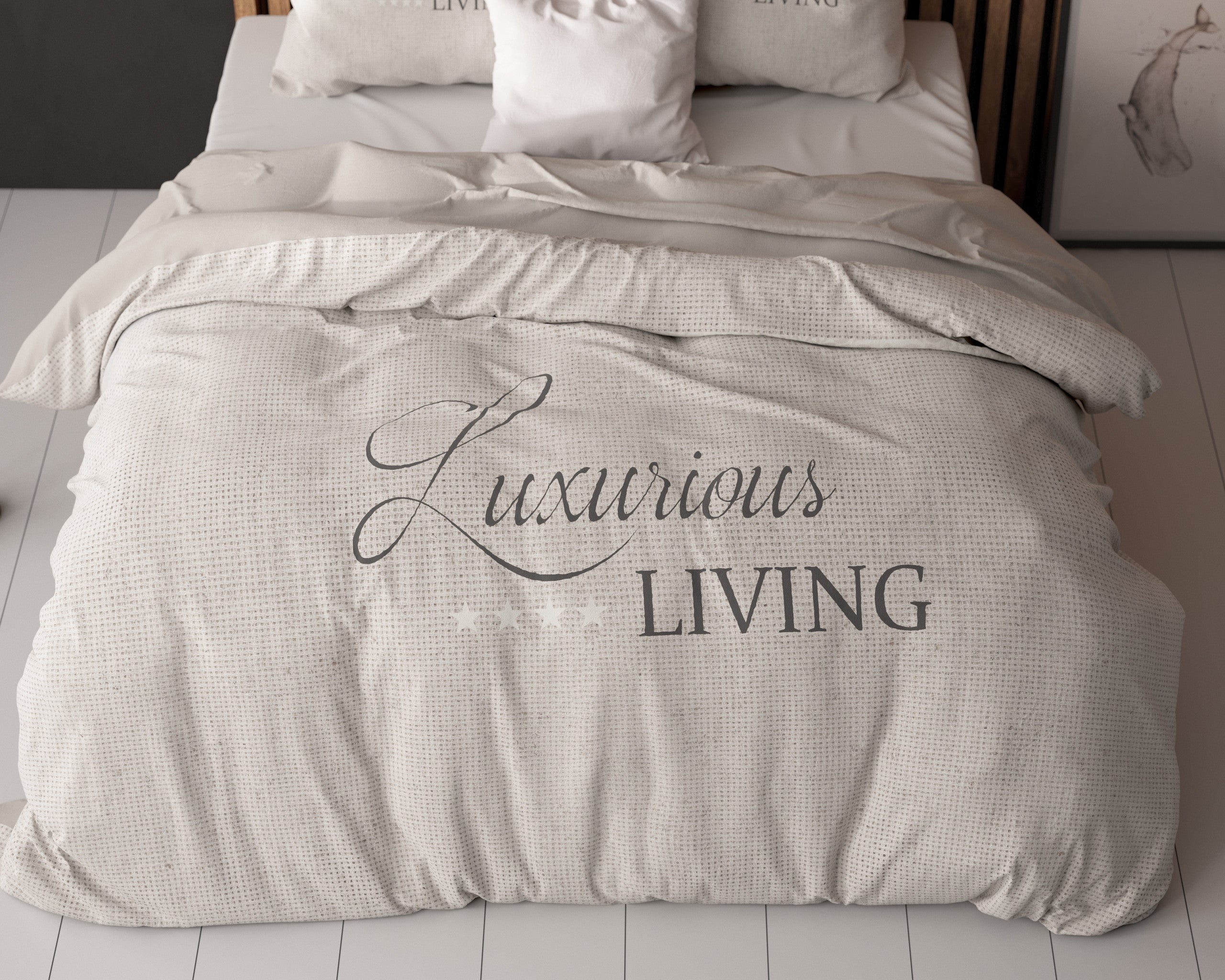 Posteljnina Luxurious Living Peščena