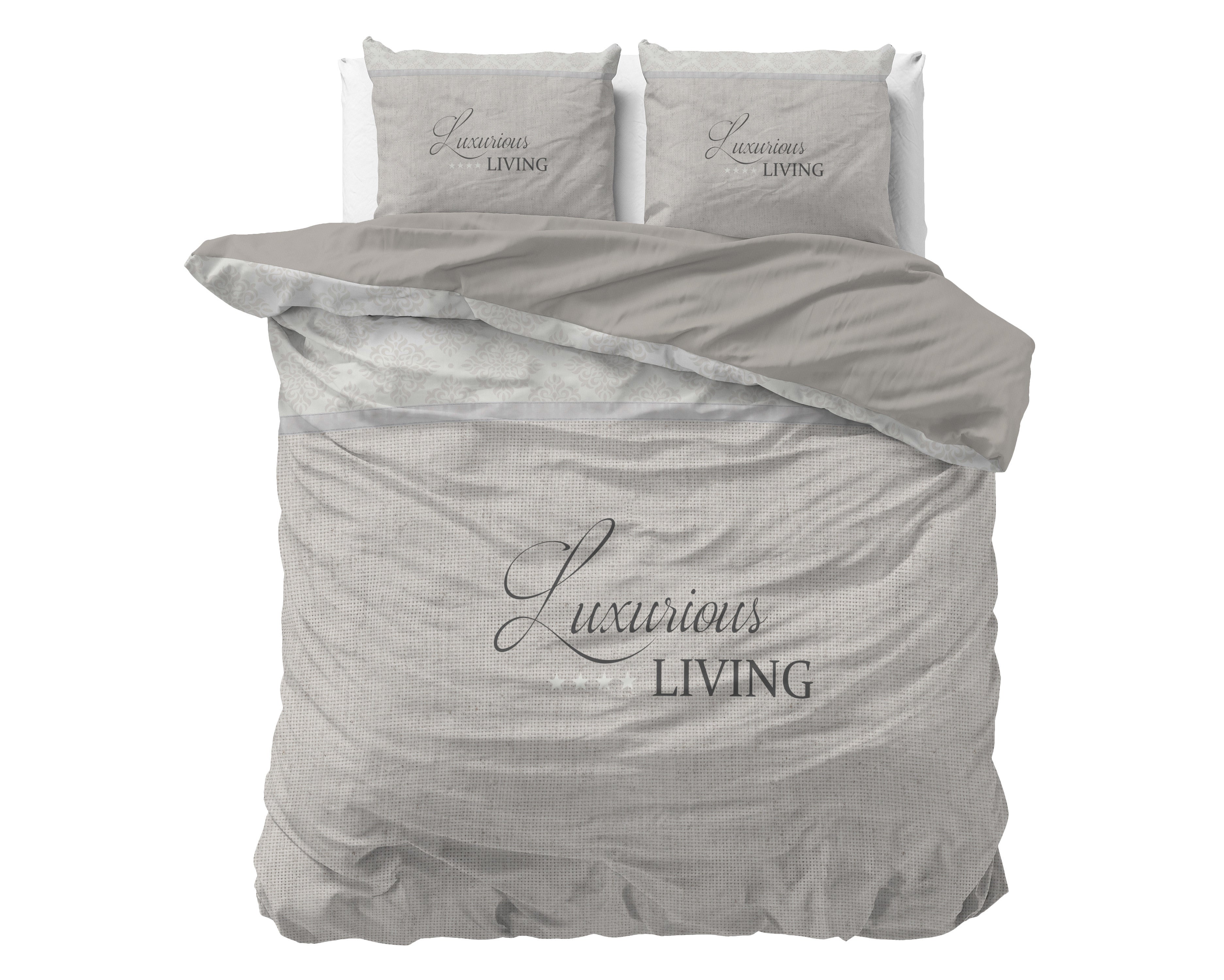 Posteljnina Luxurious Living Peščena