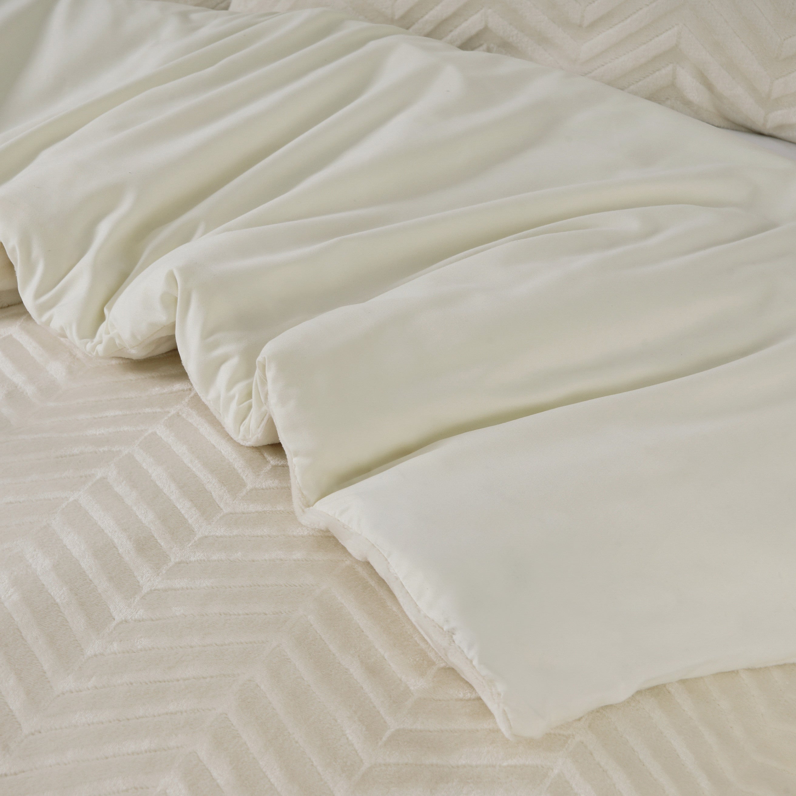 Chevron Teddy Créme