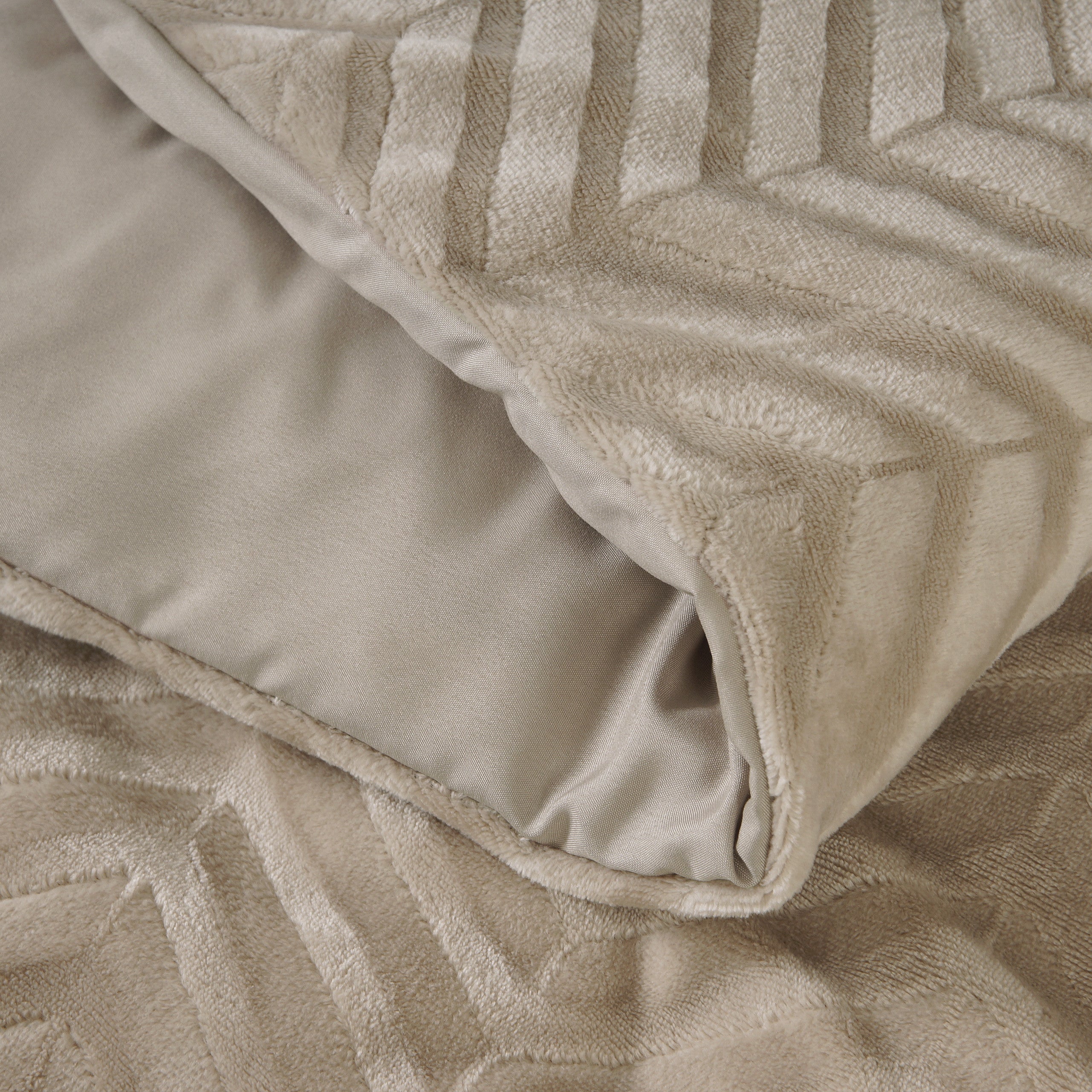 Chevron Teddy Taupe