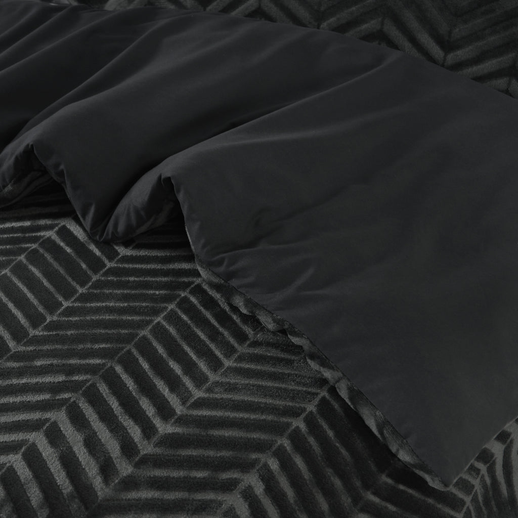 Chevron Teddy Antracit