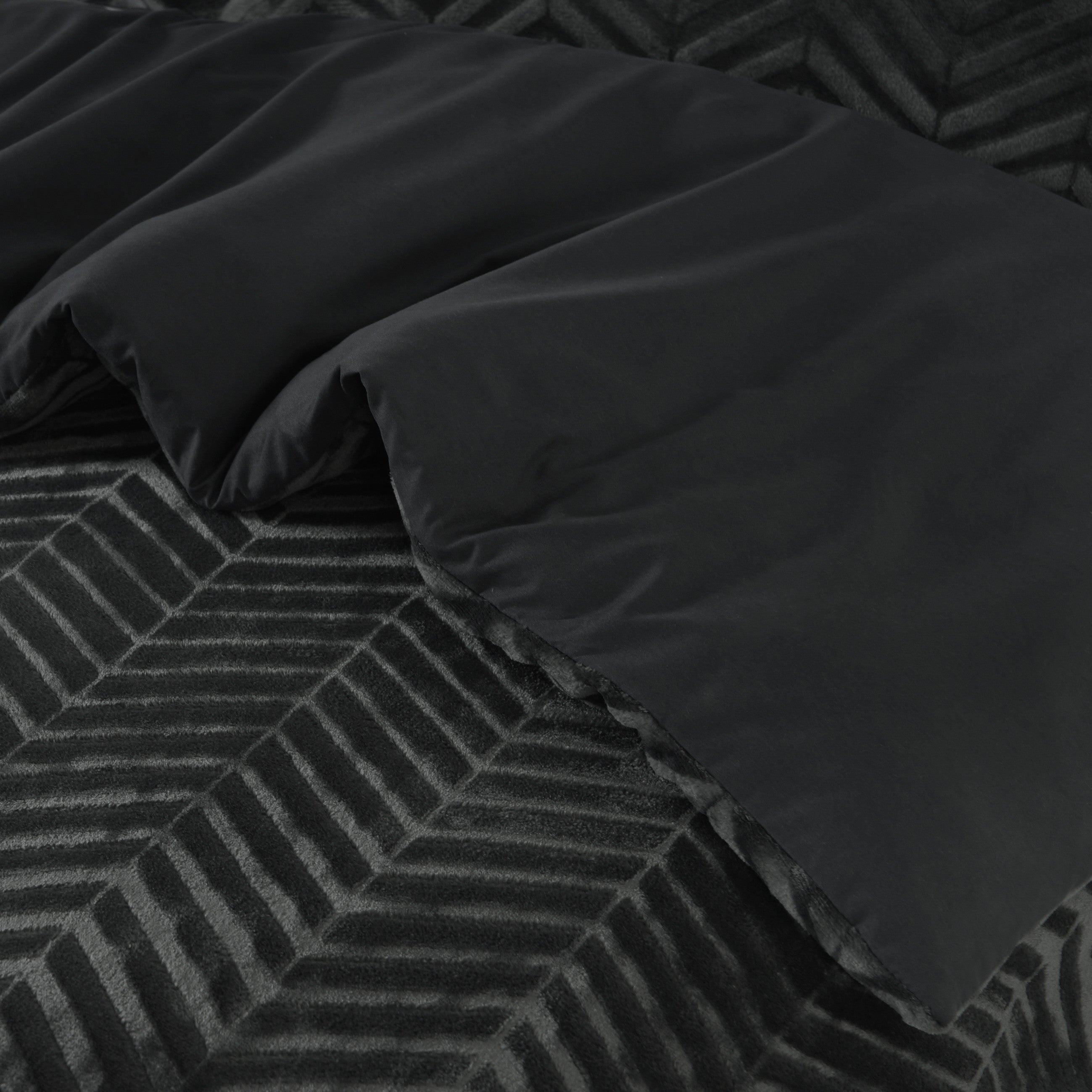 Chevron Teddy Antracit