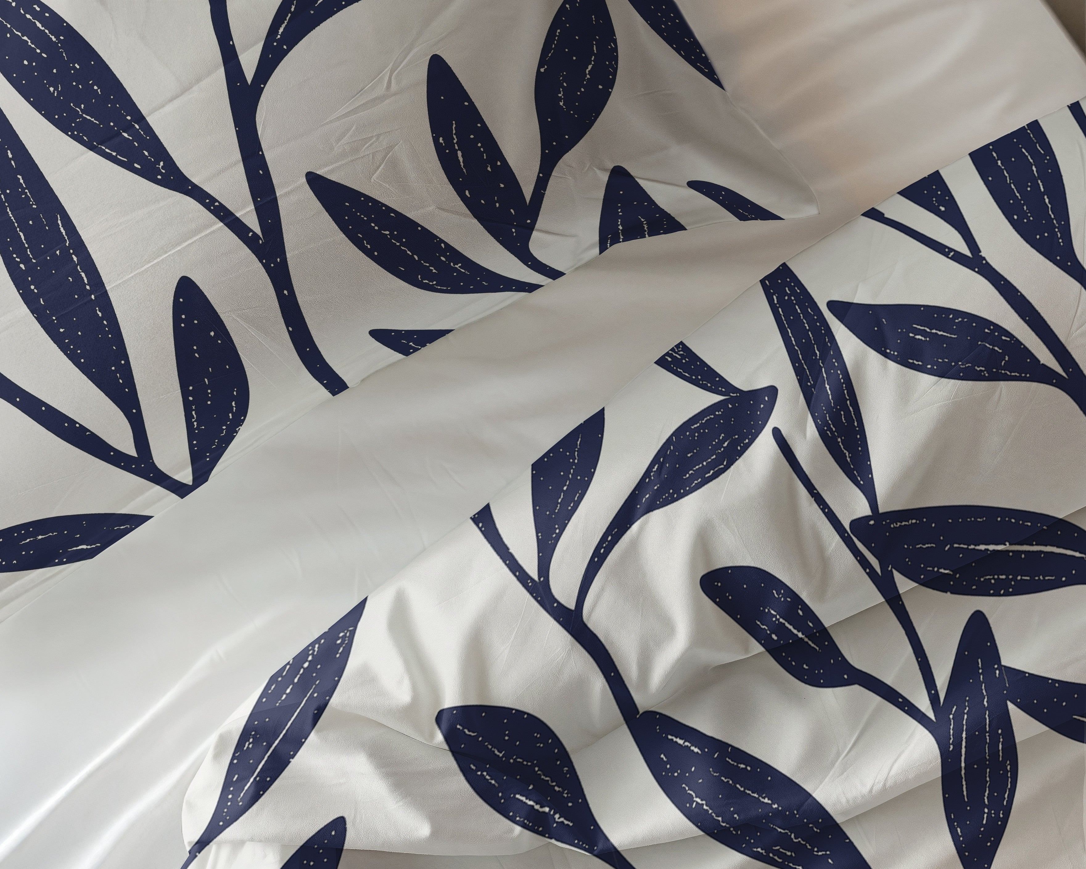 Bombažna posteljnina Blue Willow Modra