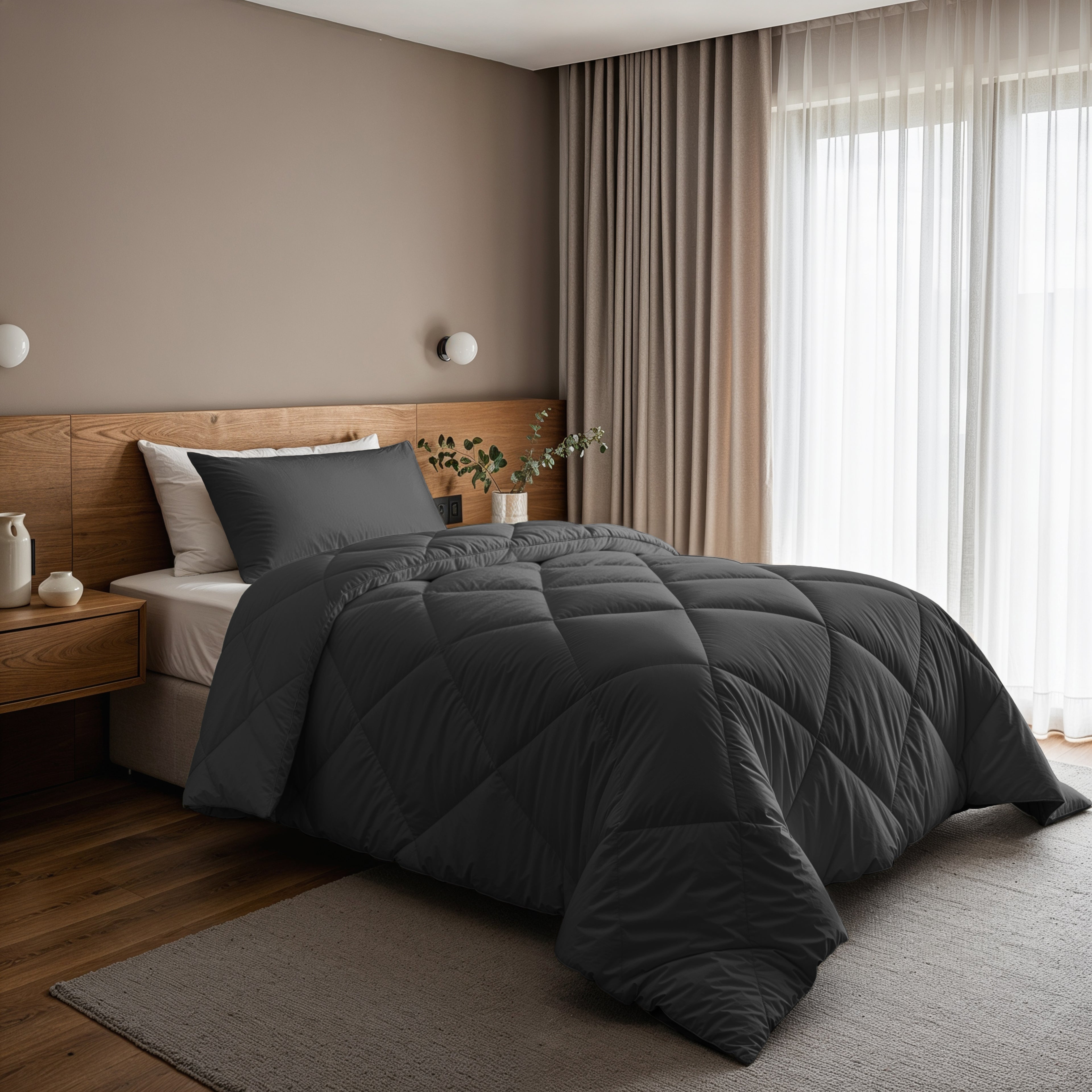 Posteljnina in odeja Lazy Diamond Antracit