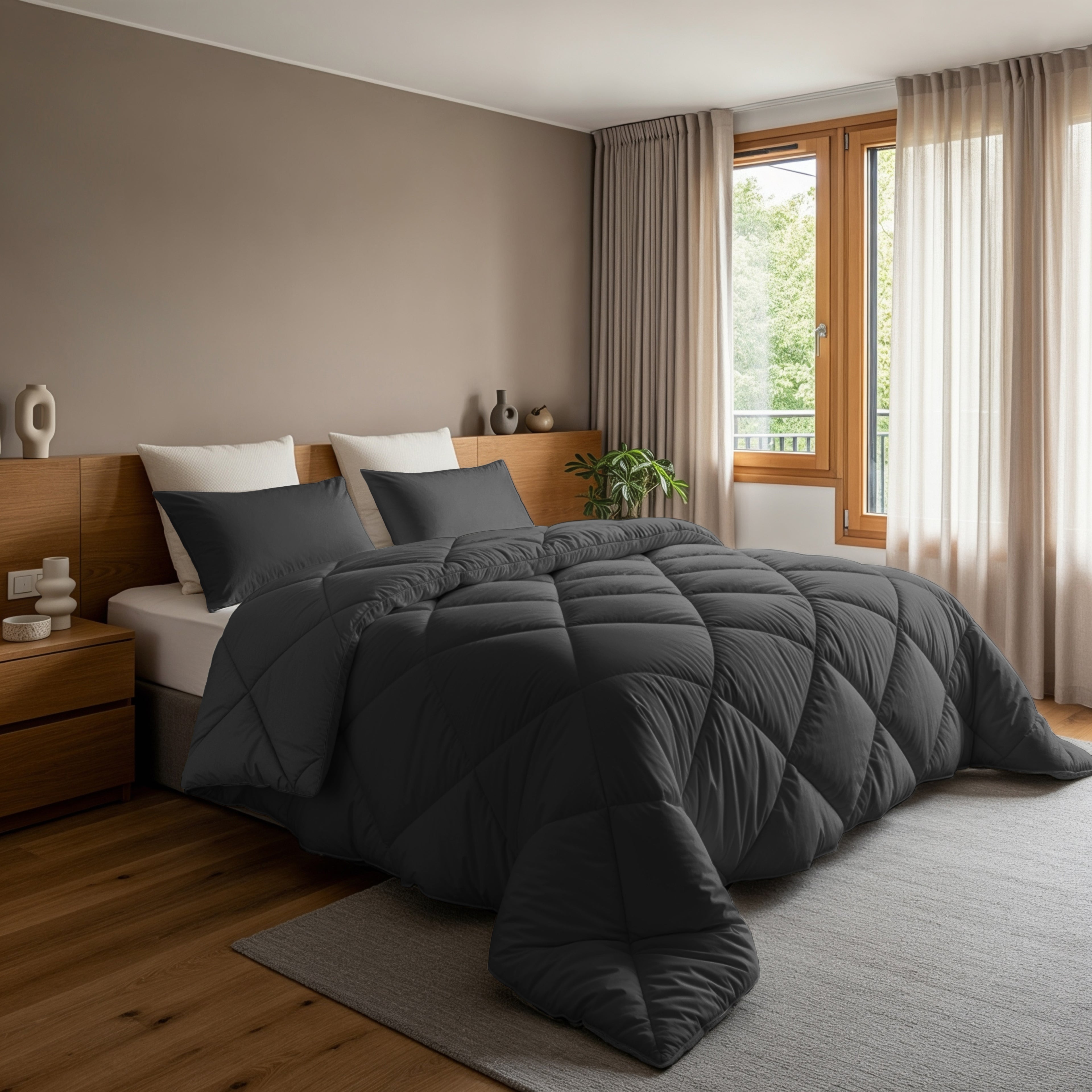Posteljnina in odeja Lazy Diamond Antracit