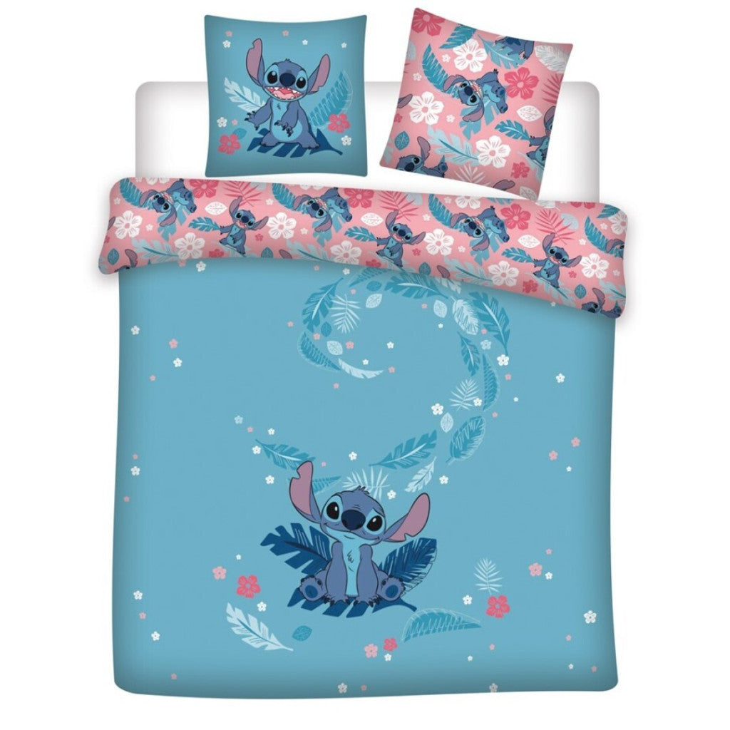 Disney Lilo and Stitch Breeze dvojna, dvojna prevleka za odejo 240cm—220cm, 65x65 cm