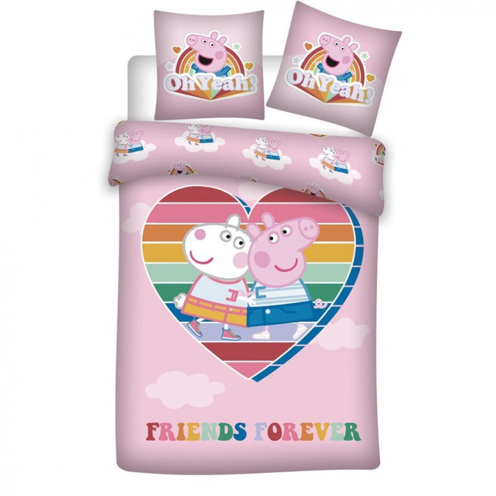 Otroška posteljnina Pujsa Peppa Love