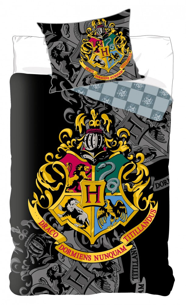 Garnitura posteljnine Harry Potter Crest 140cm—200cm, 70cm—90 cm