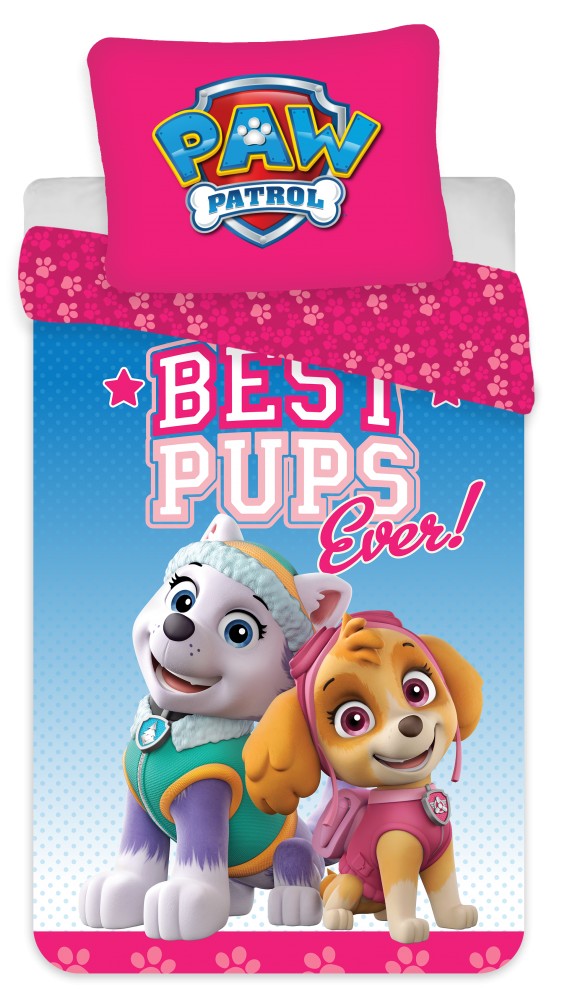 Otroška posteljnina Paw Patrol Best Girls Ever 100cm—135 cm, 40cm—60 cm