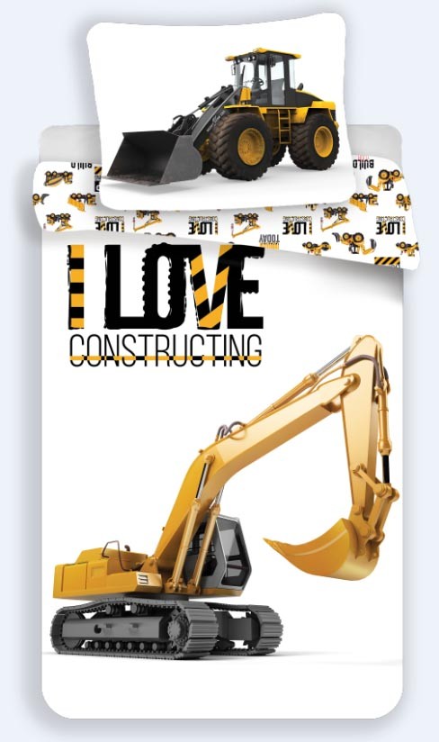Otroška posteljnina Construction Love