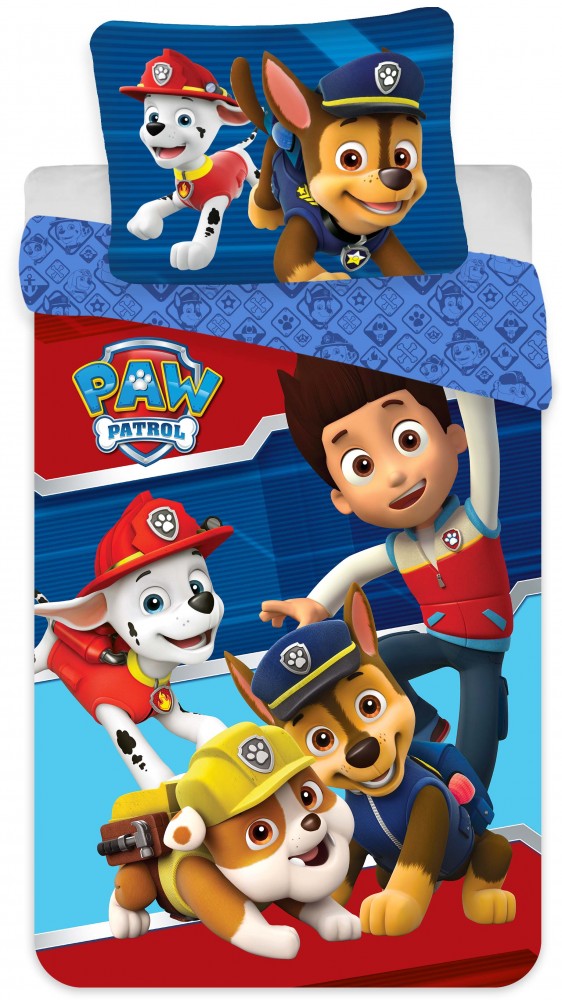 Komplet posteljnine iz mikrovlaken Paw Patrol 140cm—200cm, 70cm—90 cm