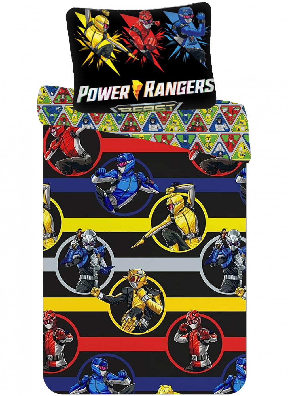 Komplet otroške posteljnine Power Rangers Beast 100cm—140cm, 40cm—45 cm