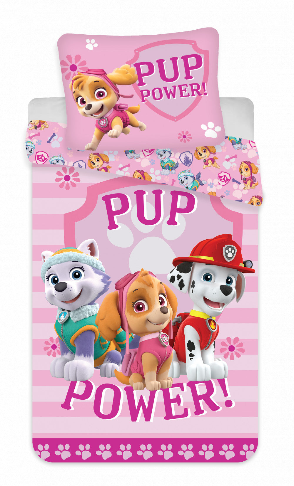 Otroška posteljnina Paw Patrol roza