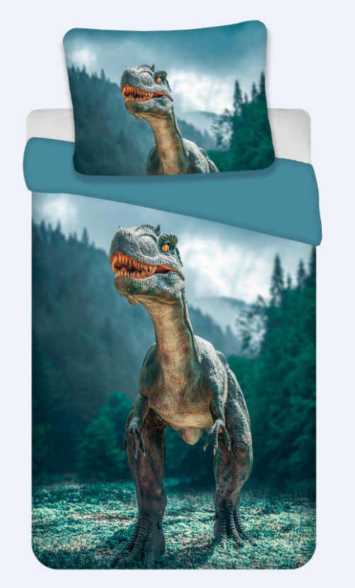 Otroška posteljnina Dinosaur Blue