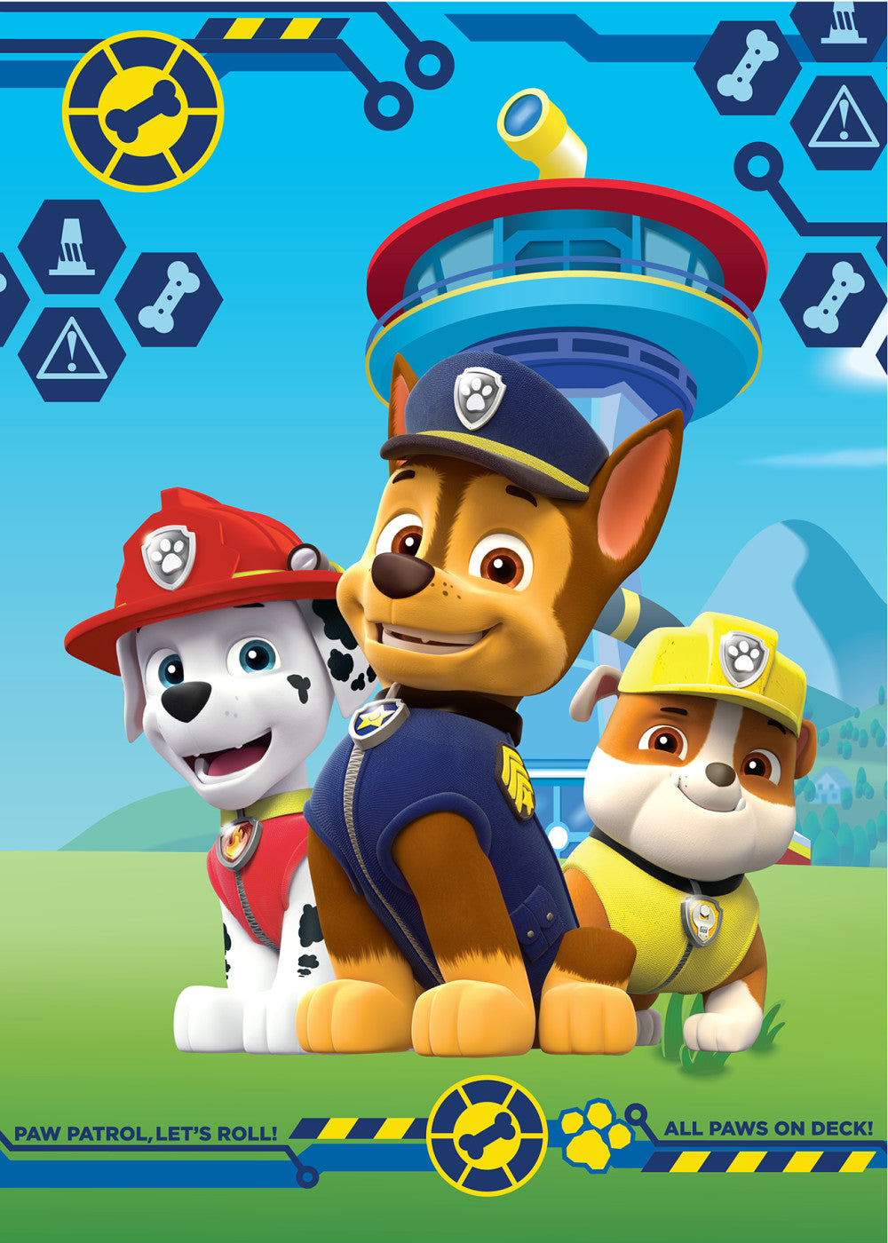Odeja Paw Patrol Paws on Deck