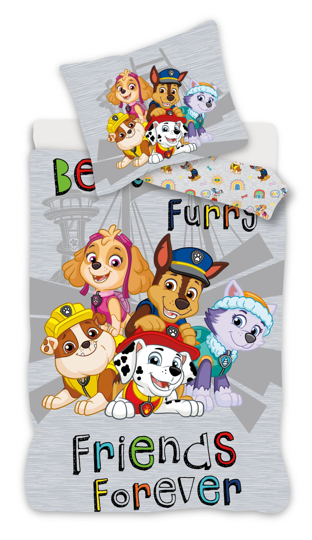 Otroška posteljnina Paw Patrol Grey