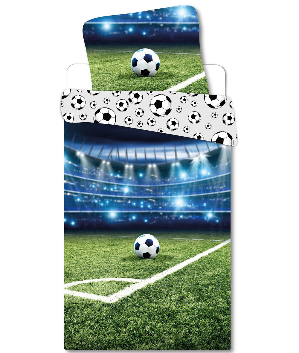 Komplet otroške posteljnine Football Stadion 100cm—135cm, 40cm—60 cm