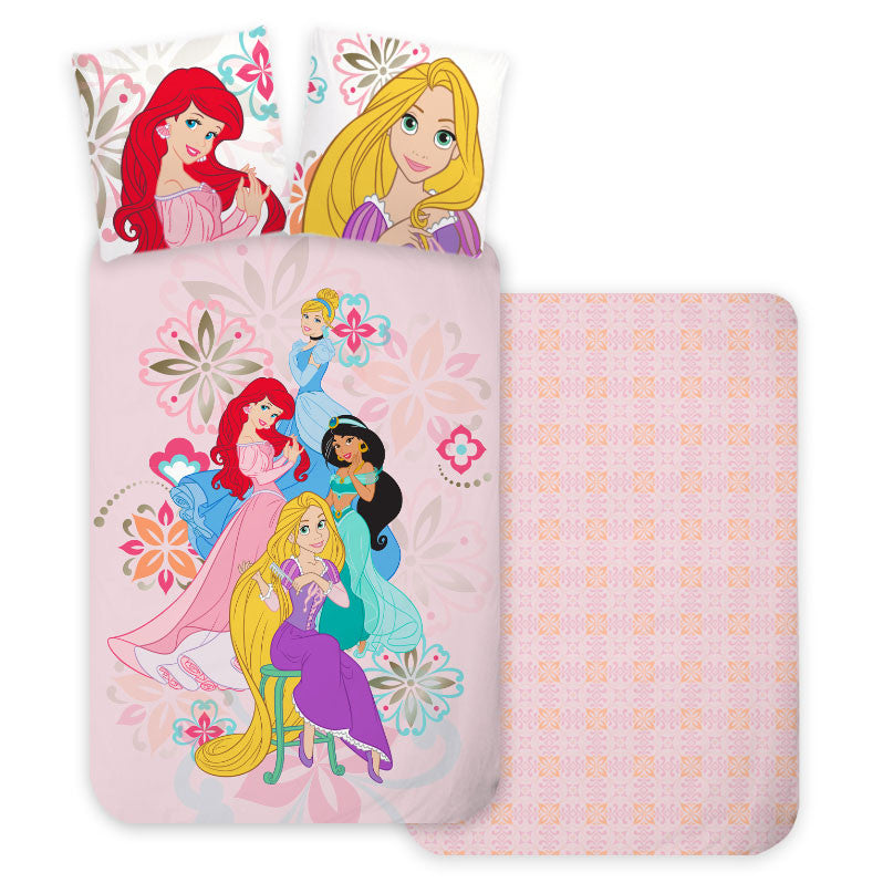 Komplet otroške posteljnine Disney Princess Bloom 100cm—135 cm, 40cm—60 cm