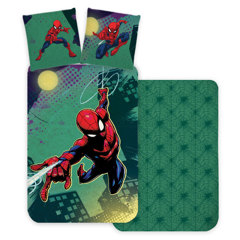 Komplet otroške posteljnine Spiderman Emerald 100cm—135 cm, 40cm—60 cm