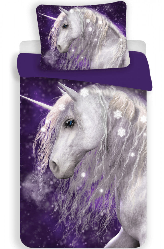 Otroška posteljnina Unicorn viola